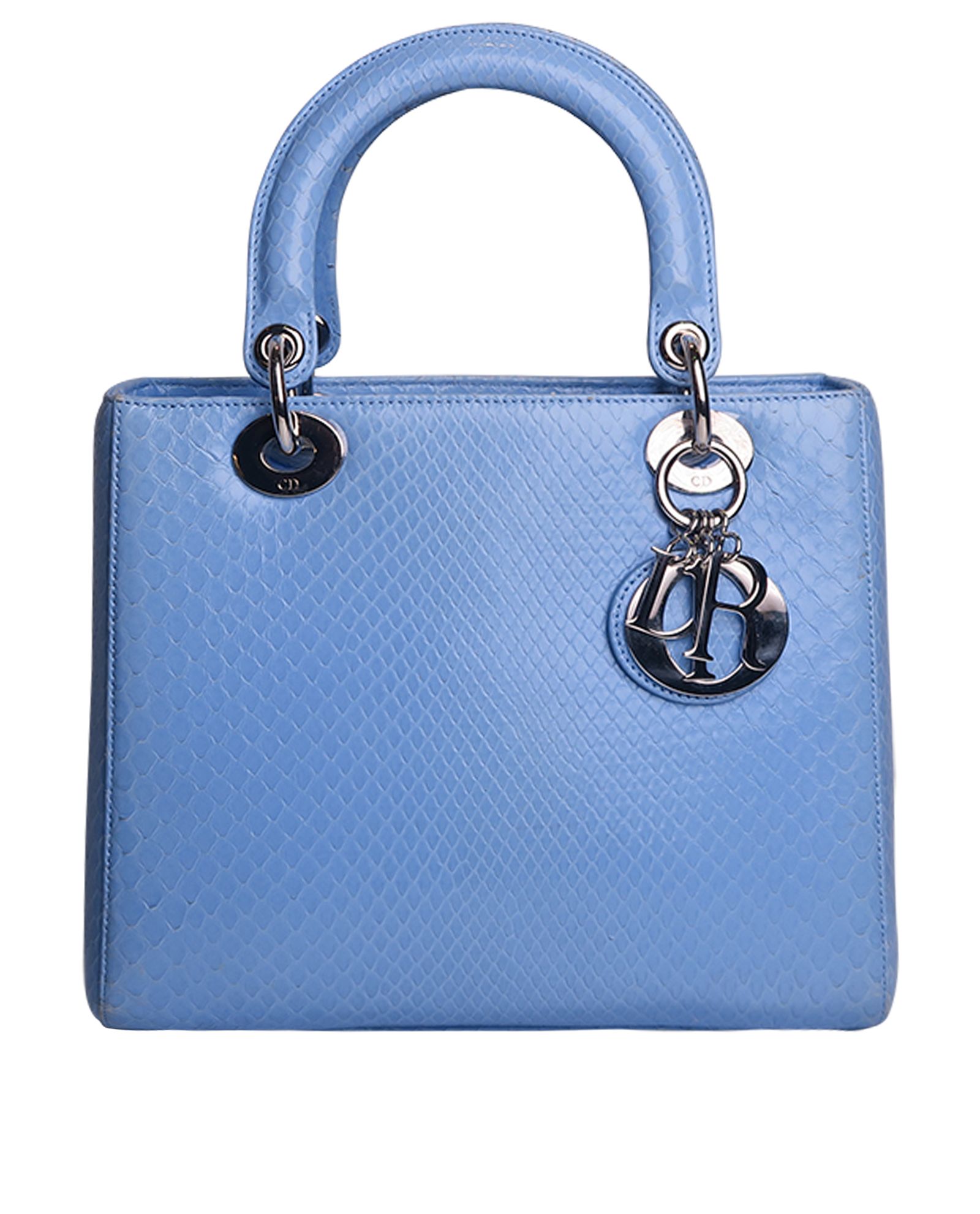 Pre-loved Medium Python Lady Dior - £2,100