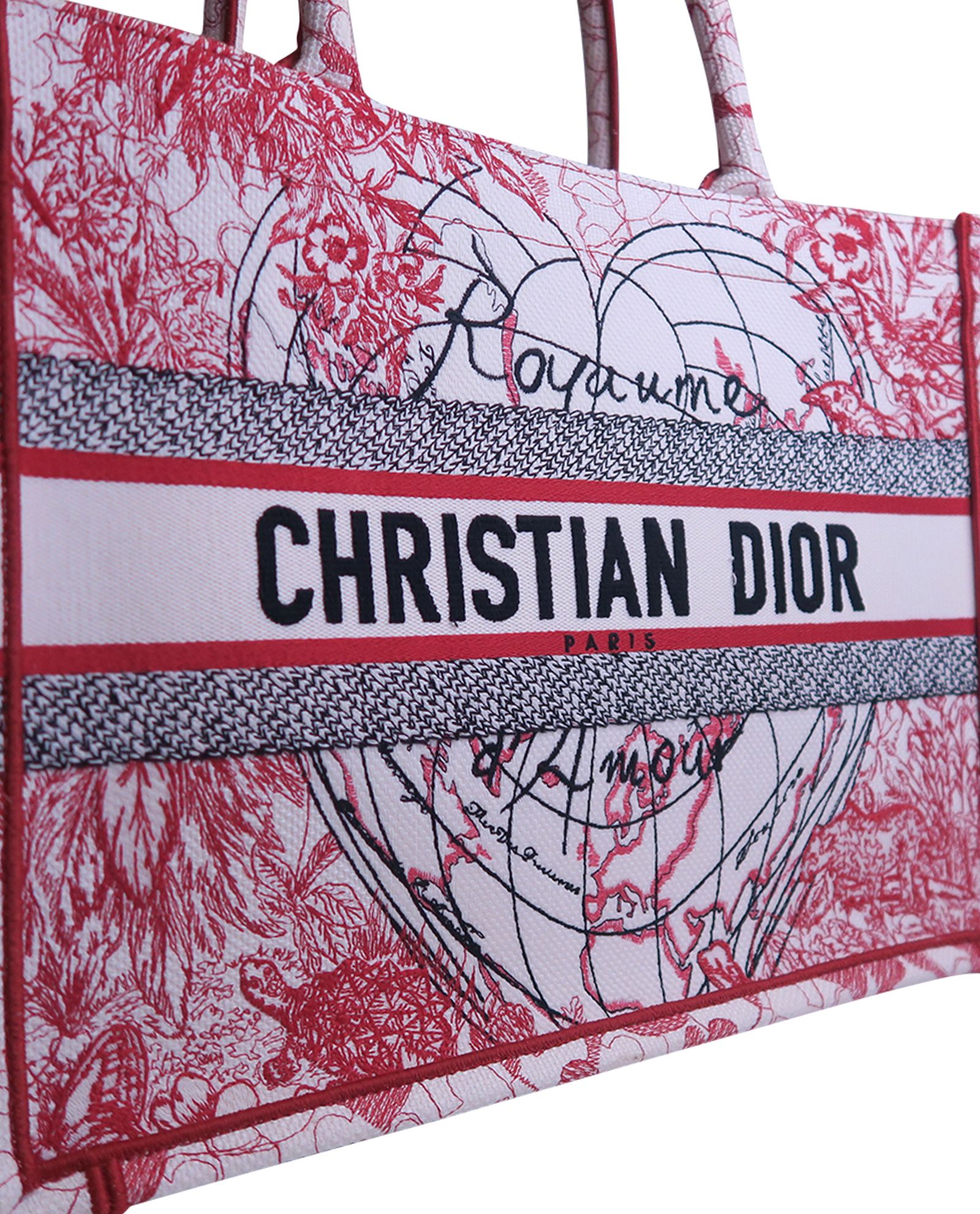 Christian Dior Red And White D-Royaume D'Amour Embroidery Book