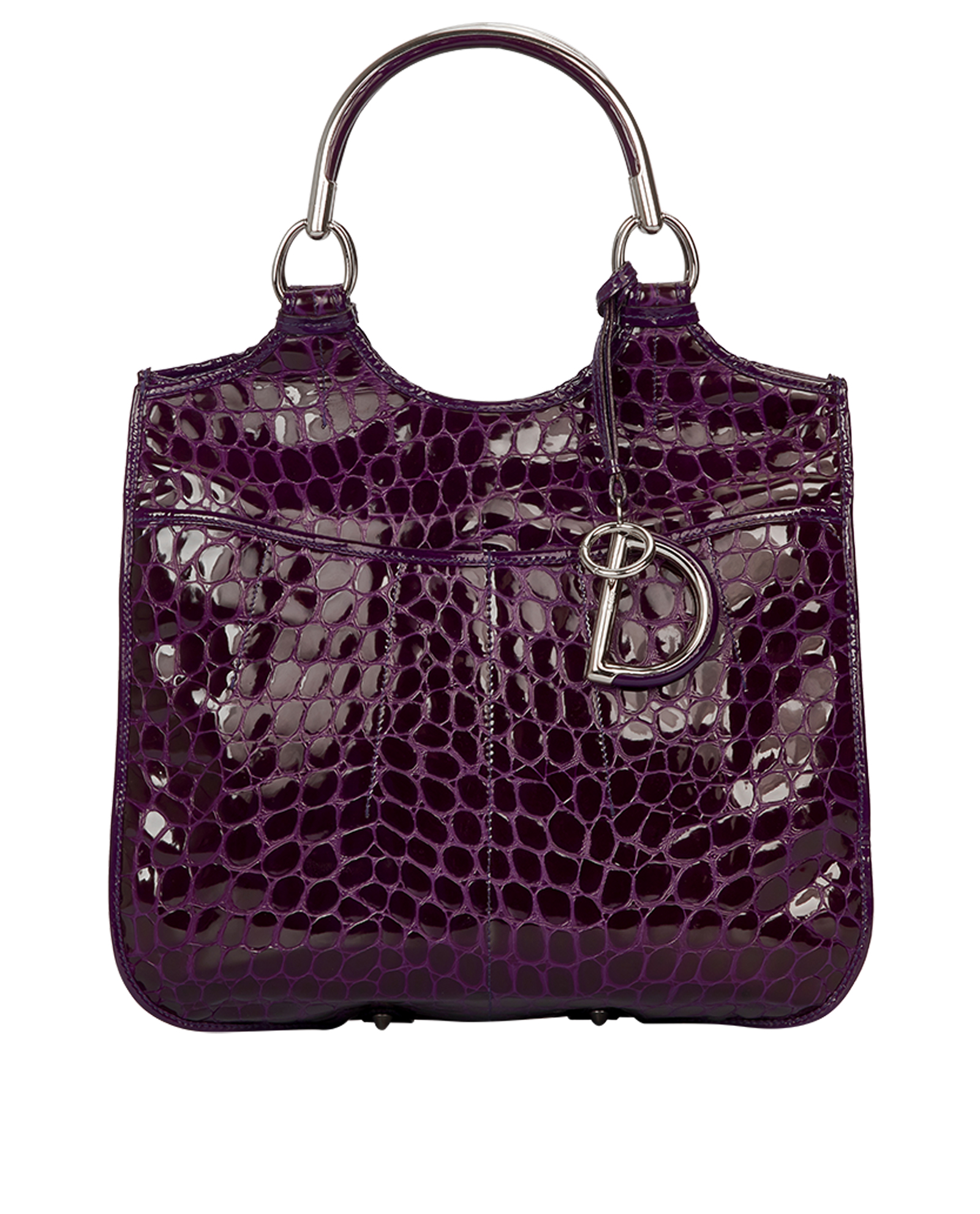 Purse Sale Designer Purple Purse Purple Lady Dior Bag Crocodile 61