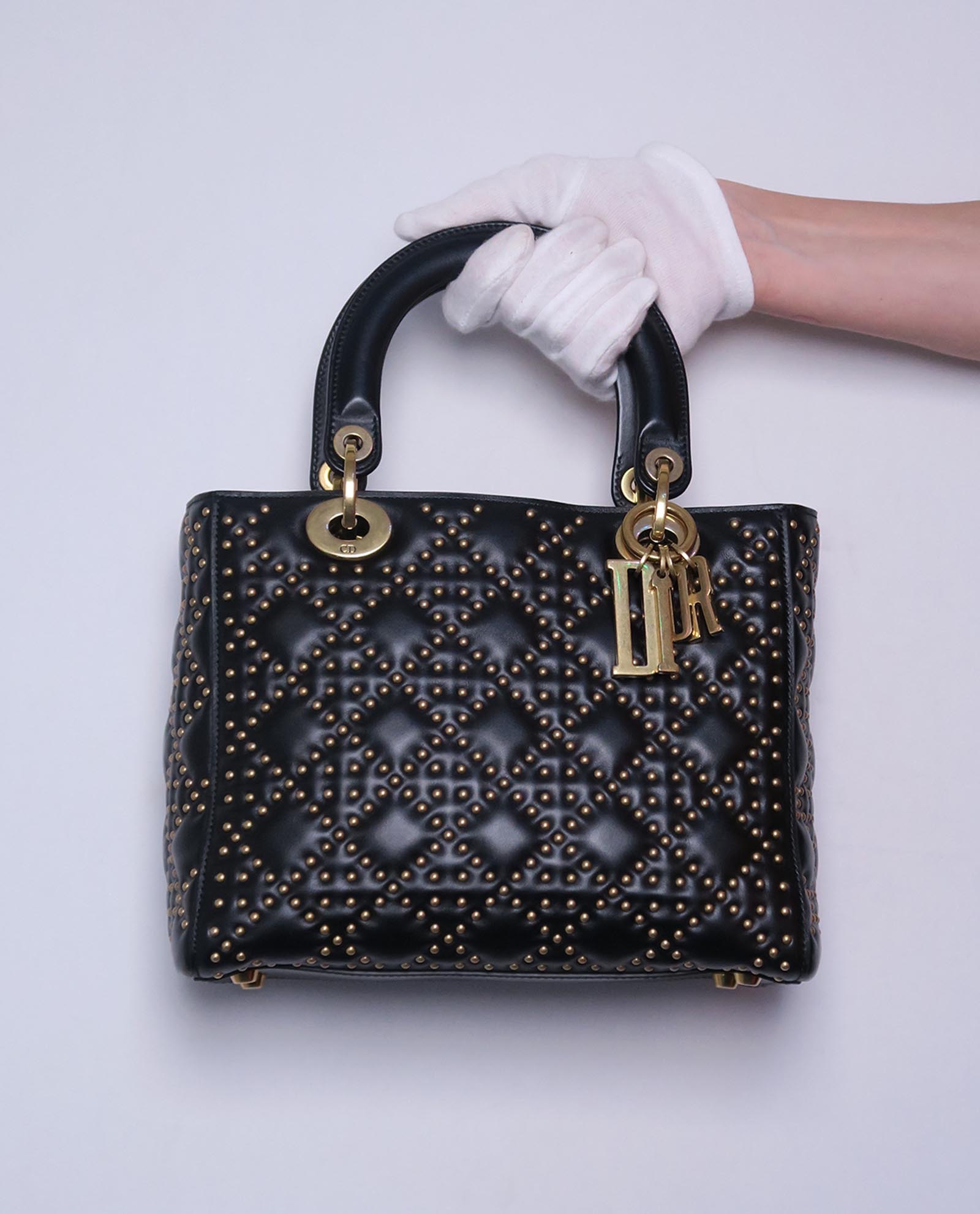 Supple Studded Lady Dior, Christian Dior Designer Exchange Buy