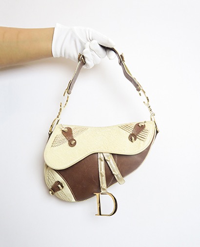 christian dior limited edition saddle bag