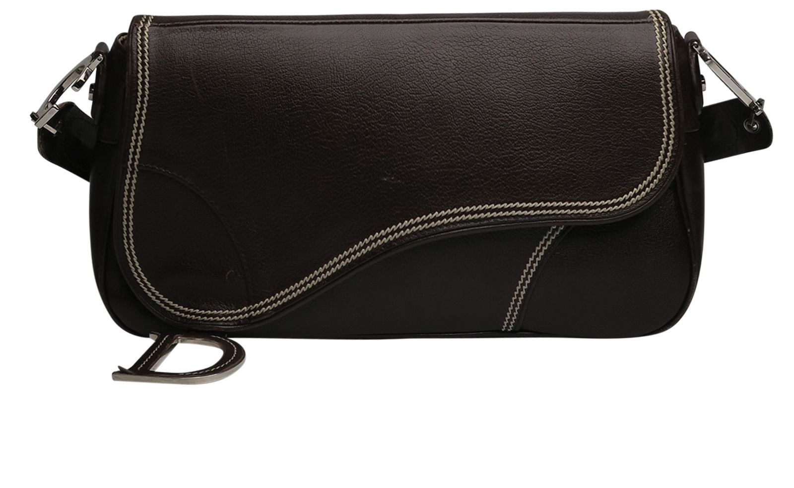 Pre-loved Christian Dior Saddle Flap Shoulder Bag - £550