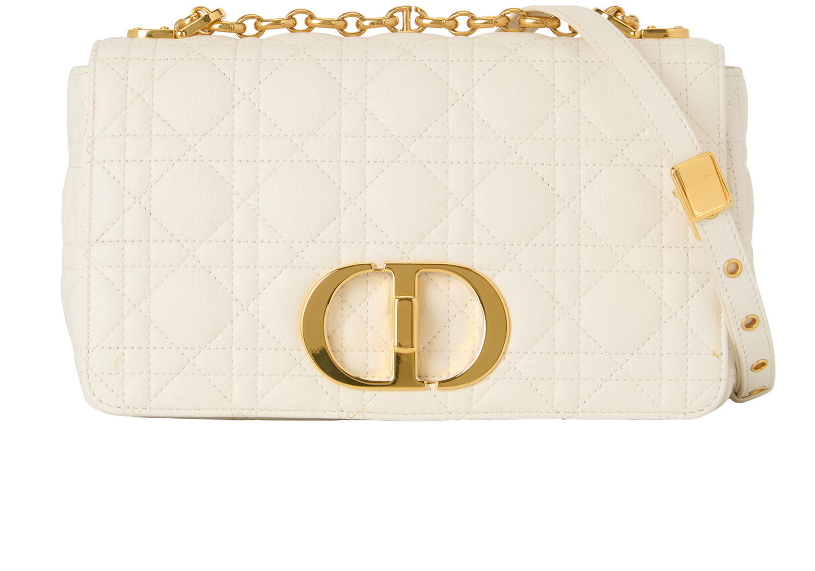 White Dior Dior Saddle Bandouliere Medium Caro, Christian Dior