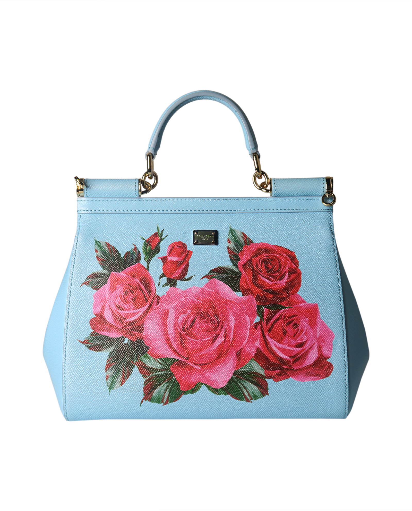 Dolce & Gabbana - Miss Sicily Large Dauphine Leather Tea Rose