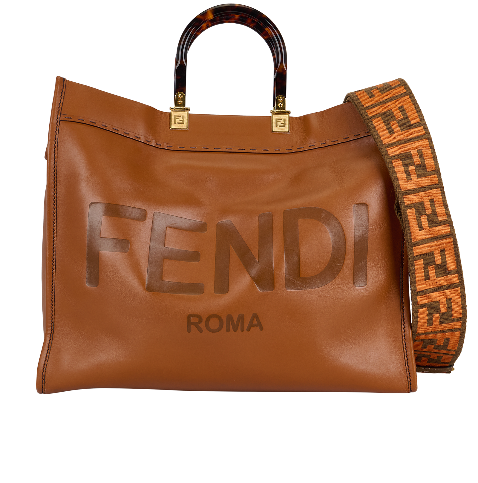 Fendi Large Sunshine Tote FENDI Medium Sunshine Raffia Tote Bag