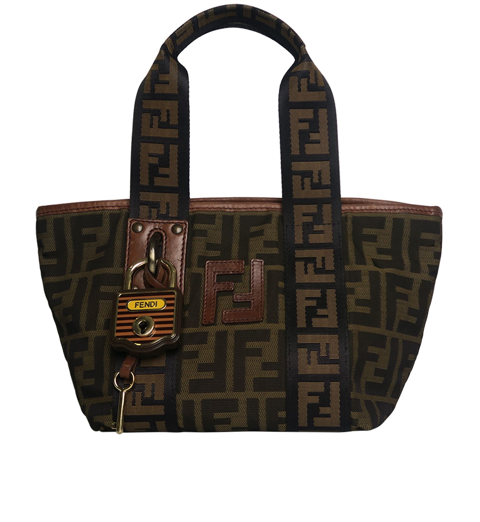 Mini Zucca Padlock Tote, Fendi Designer Exchange Buy Sell Exchange