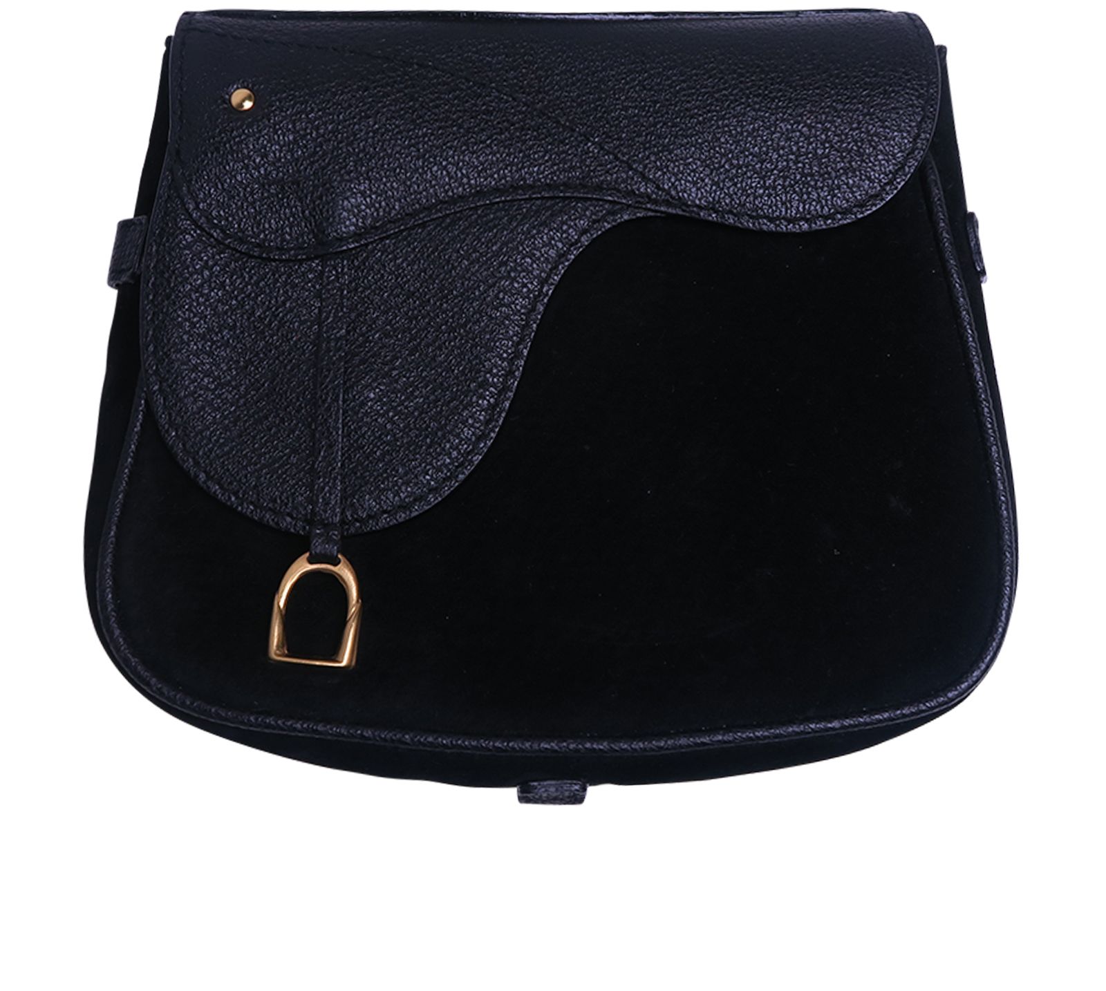 gucci black saddle bag