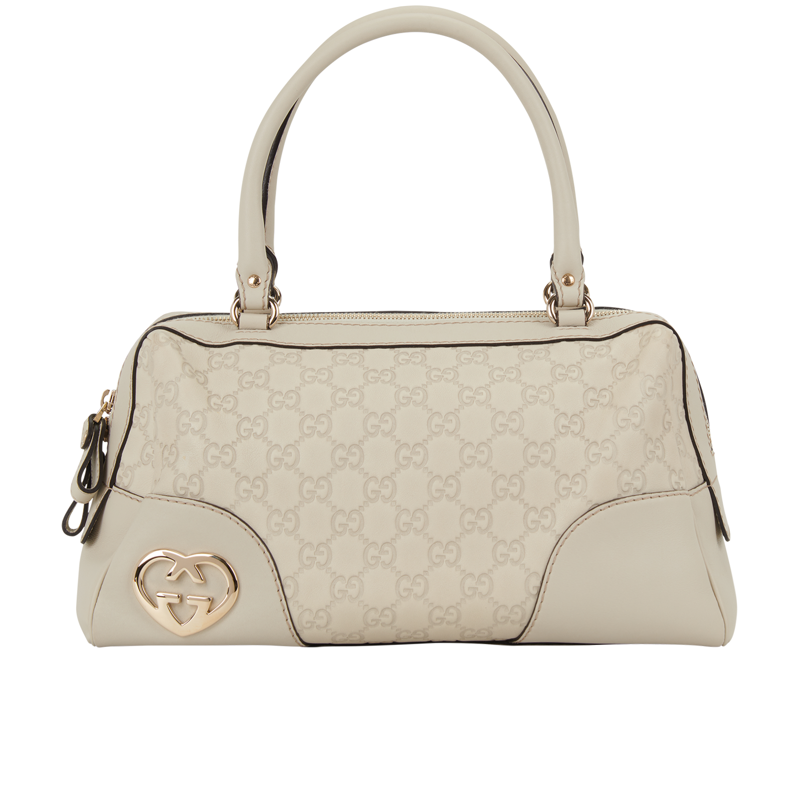 Pre-loved Lovely Hearts Interlocking G Boston - £495