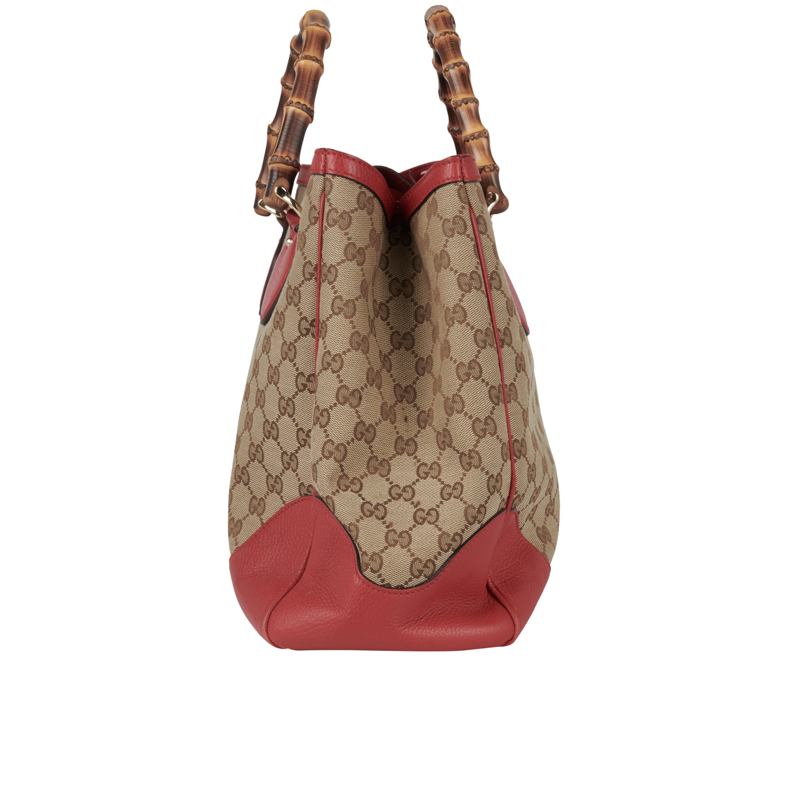 Pre-loved GG Supreme Bamboo Handle Tote - £480