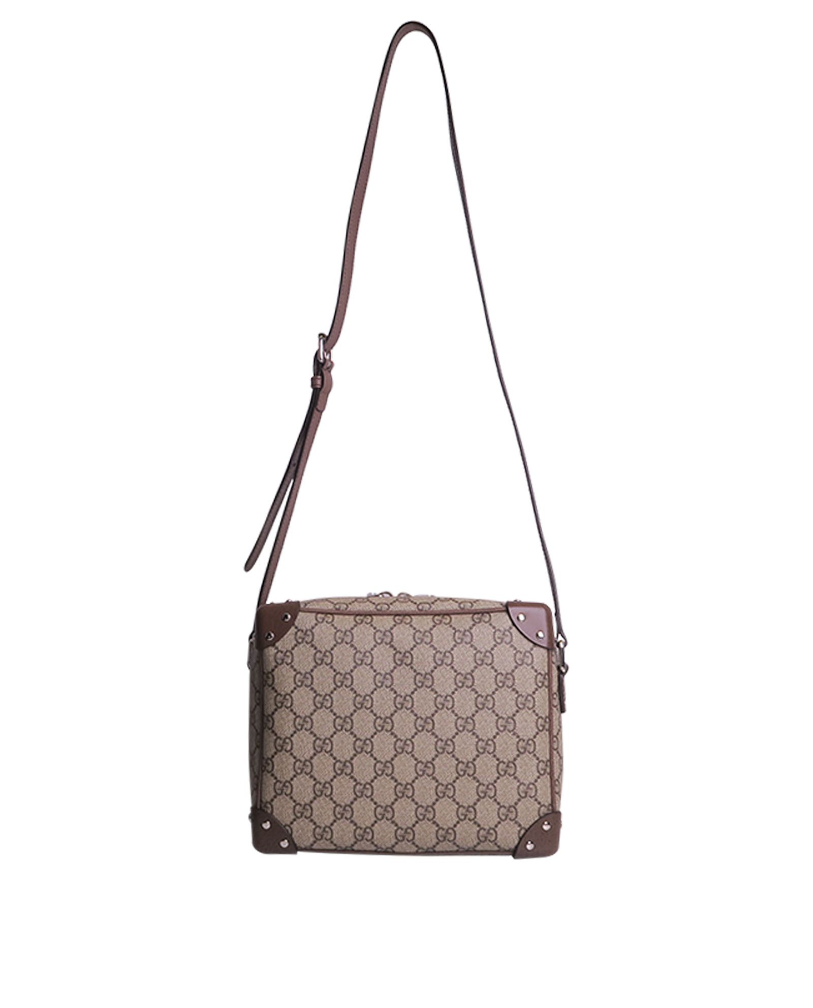 NEW $1,900 GUCCI Black Grey GG Supreme Monogram SQUARE Shoulder/Crossb –  COUTURE FOR ALL