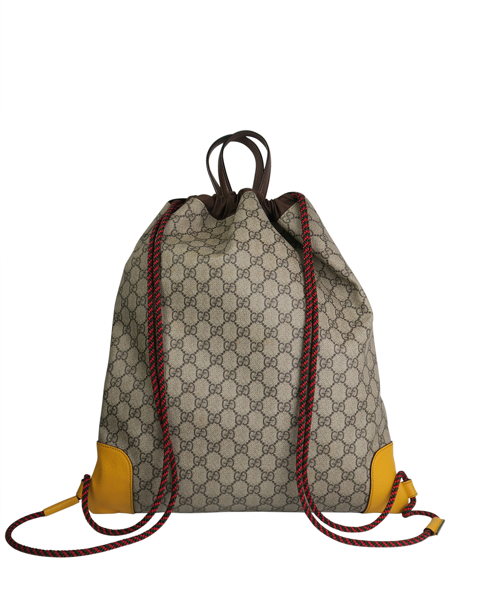 Gucci Neo Vintage Drawstring GG Supreme Canvas Backpack