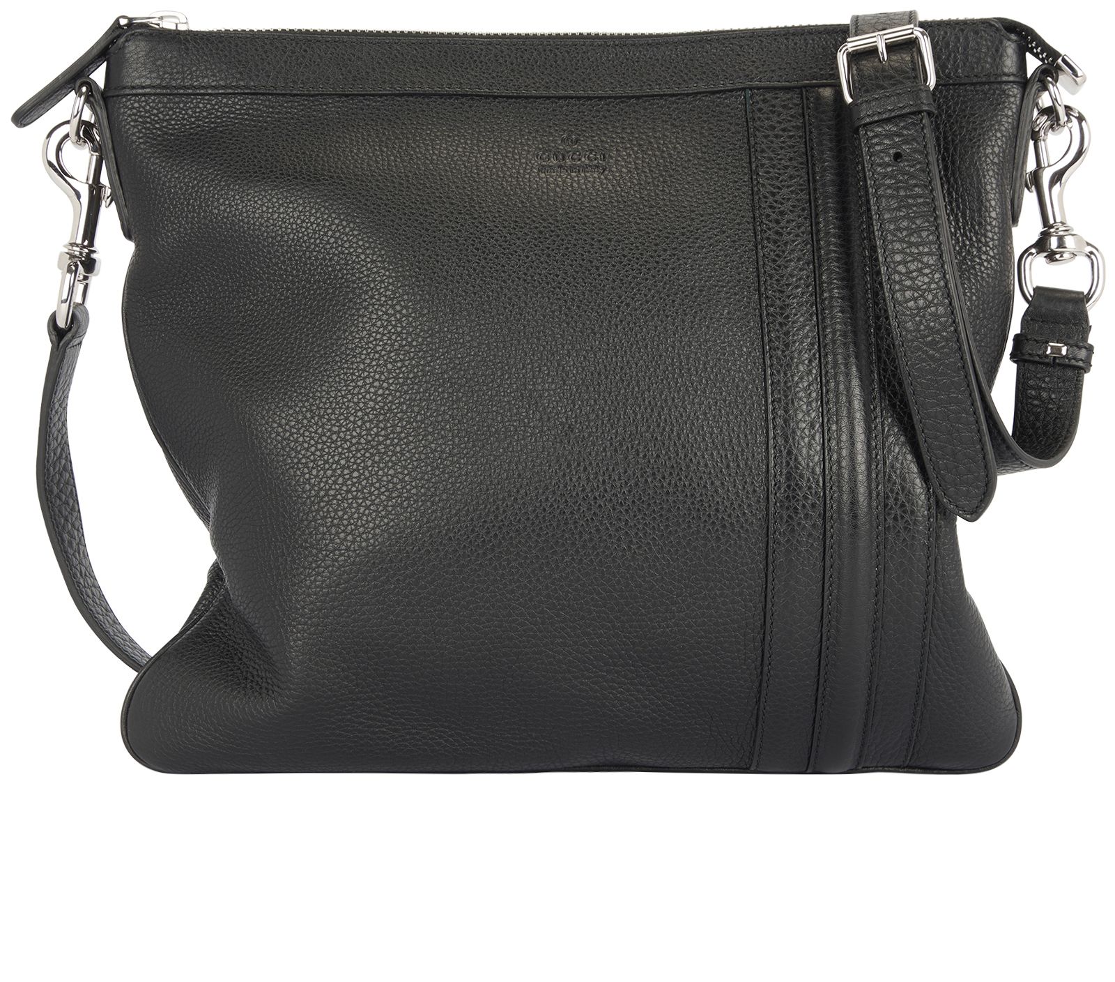 Sale GUCCI Vintage Black Leather Shoulder / Crossbody Bag.,  UK