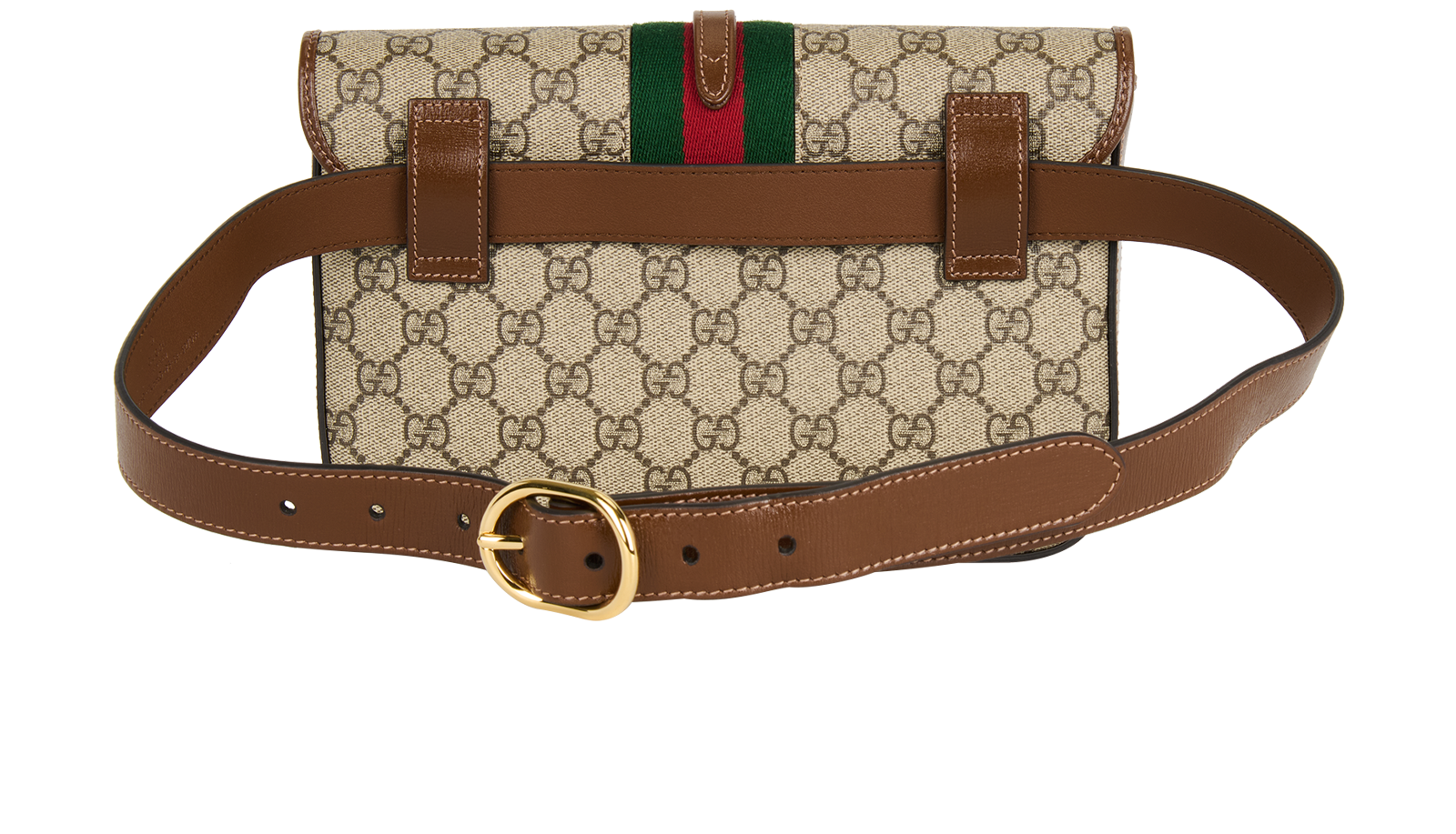 Gucci Gg Marmont Thin Gg Supreme Canvas & Leather Belt Gucci GG Logo Marmont Thin Belt Supreme Canvas Black 85cm  main image 2