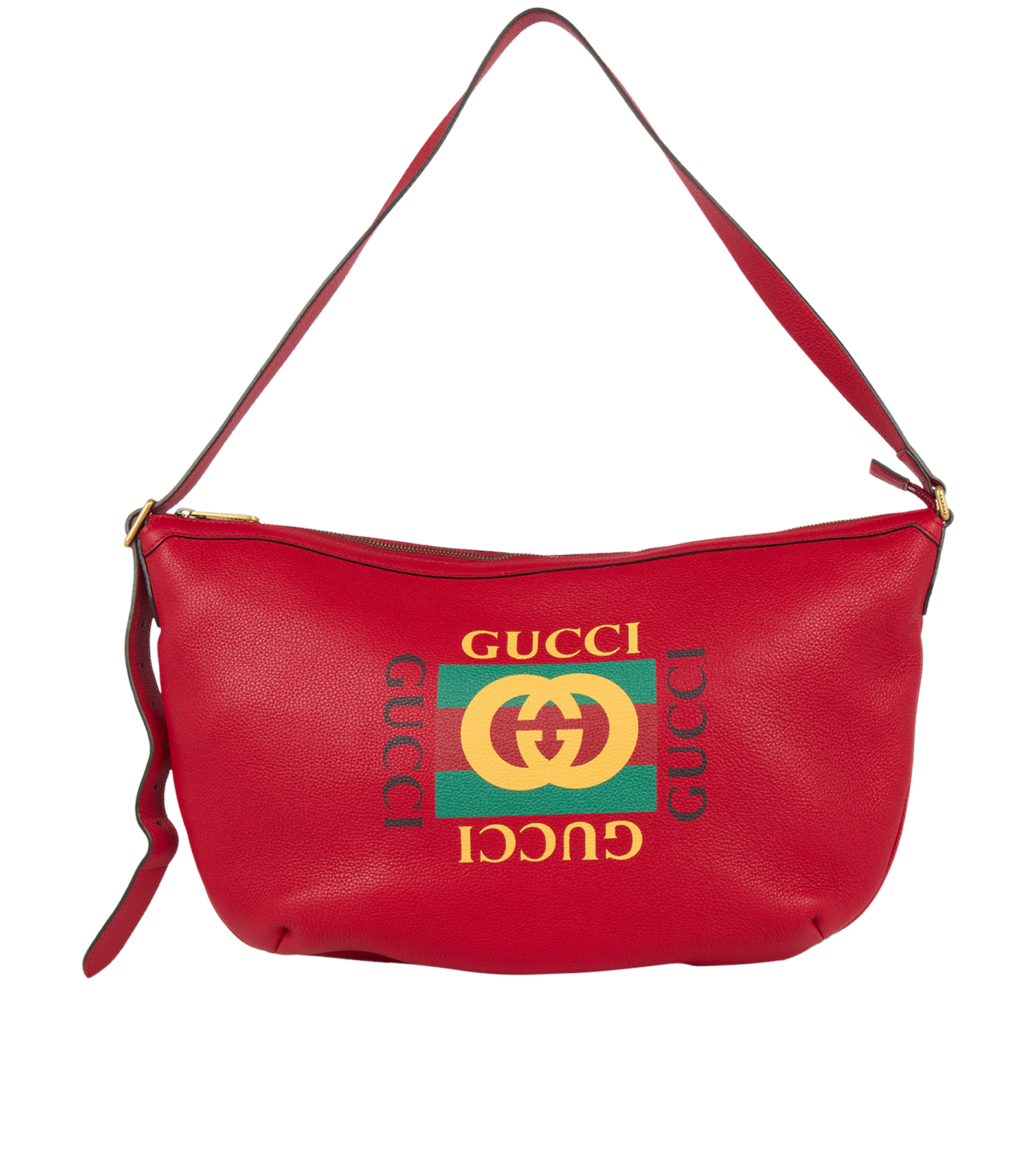 Pre-loved Logo Print Half Moon Shoulder Bag - £550