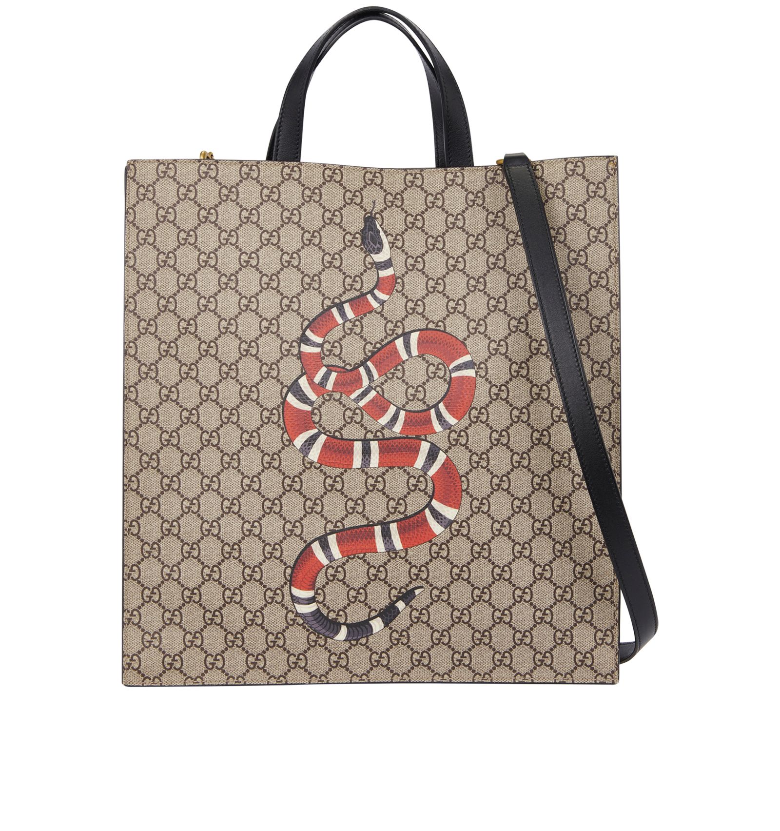 Pre-loved GG Supreme Kingsnake Tote Bag - £550