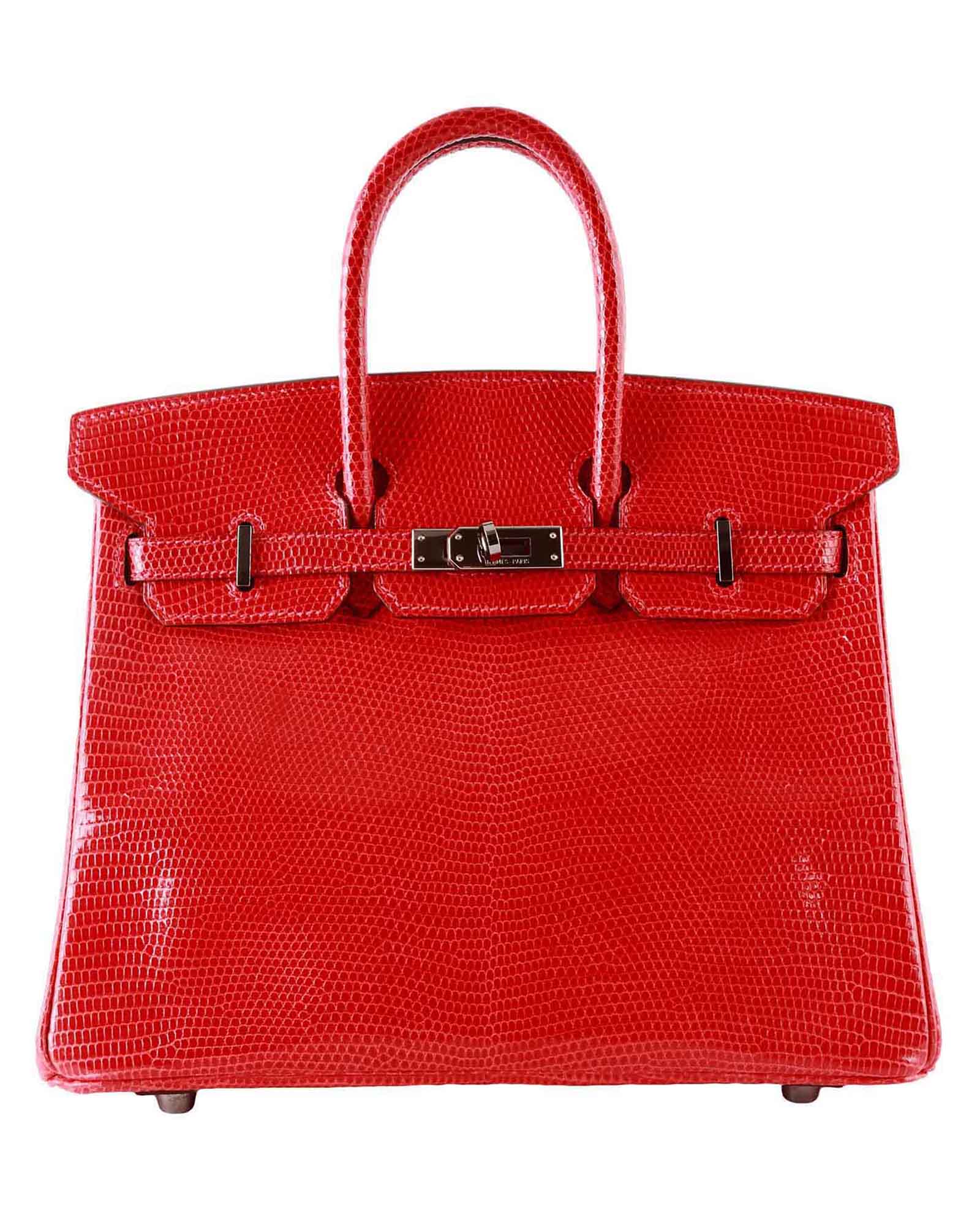 Birkin 25 Lizard Skin in Rouge C, Hermès Designer Exchange Buy