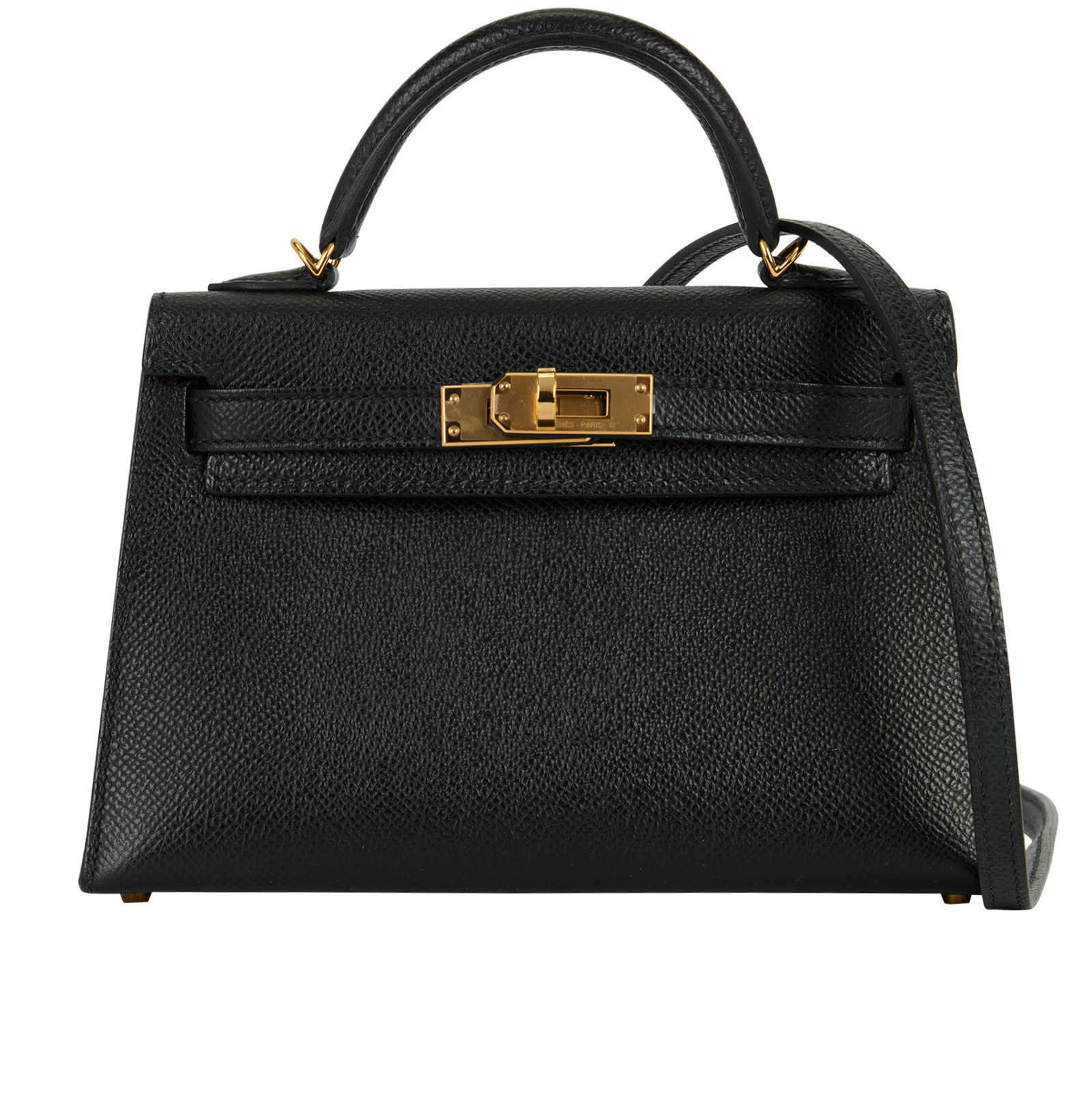Mini Kelly II Sellier Epsom in Noir, Hermès Designer Exchange