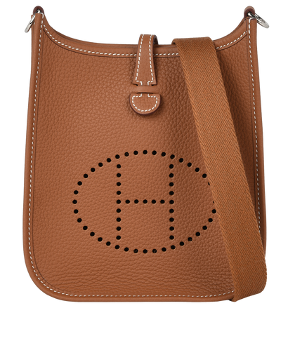 Hermès Gold Clémence Mini Evelyne 16 Front View