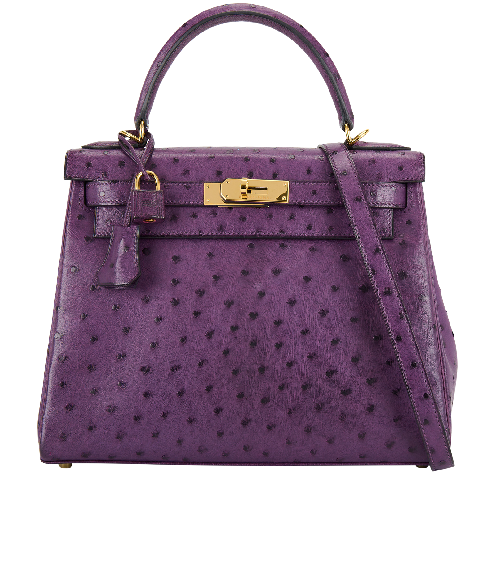 Pre-loved Kelly 28 In Violine Ostrich - £20,000