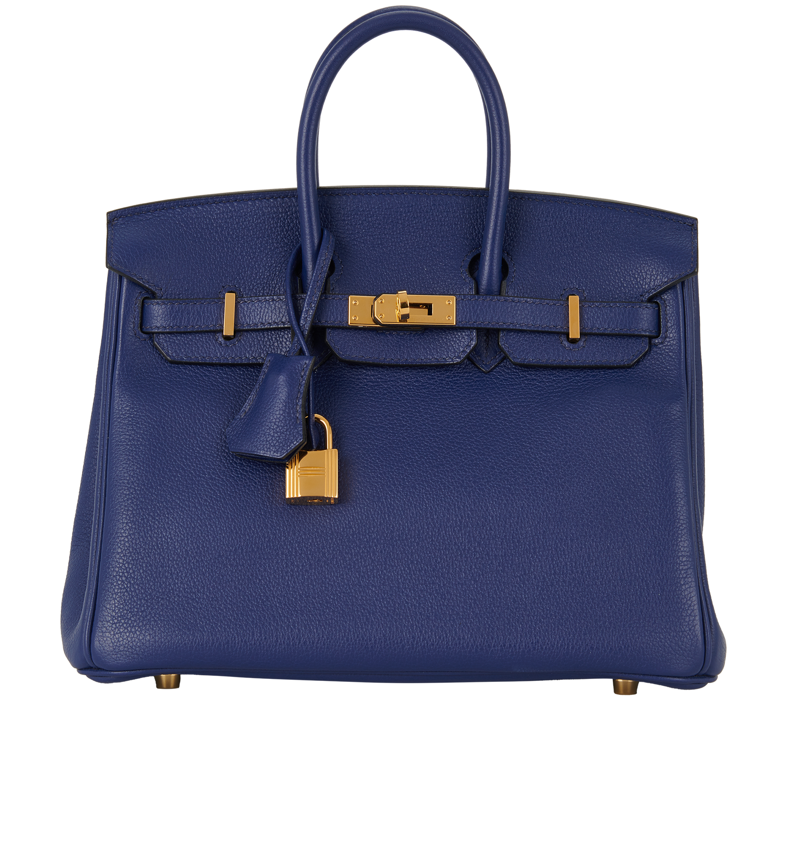 Birkin 25 In Bleu Saphir Novillo Taurillon Leather, Hermès