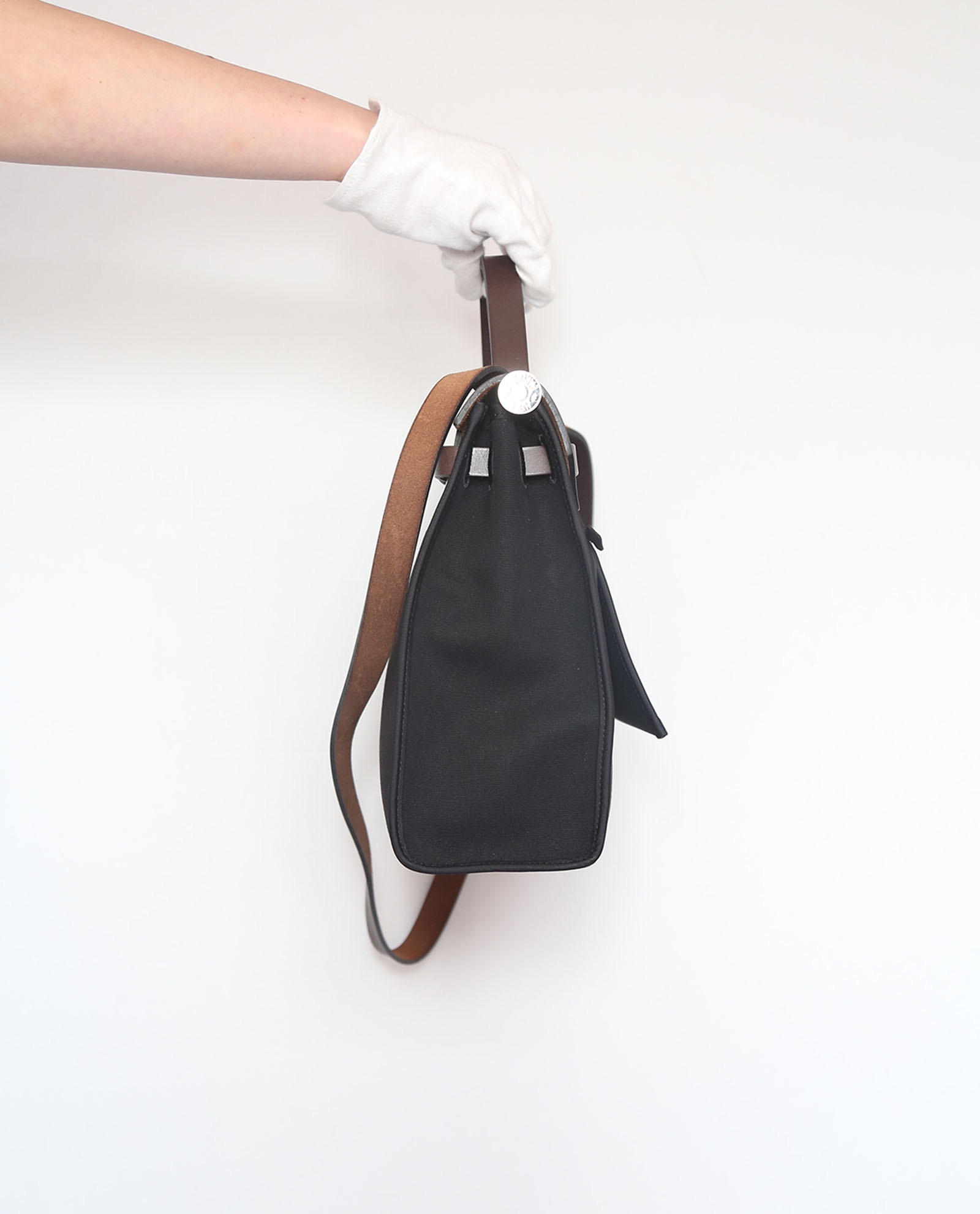 Hermès Herbag Zip 31 Canvas Handbag