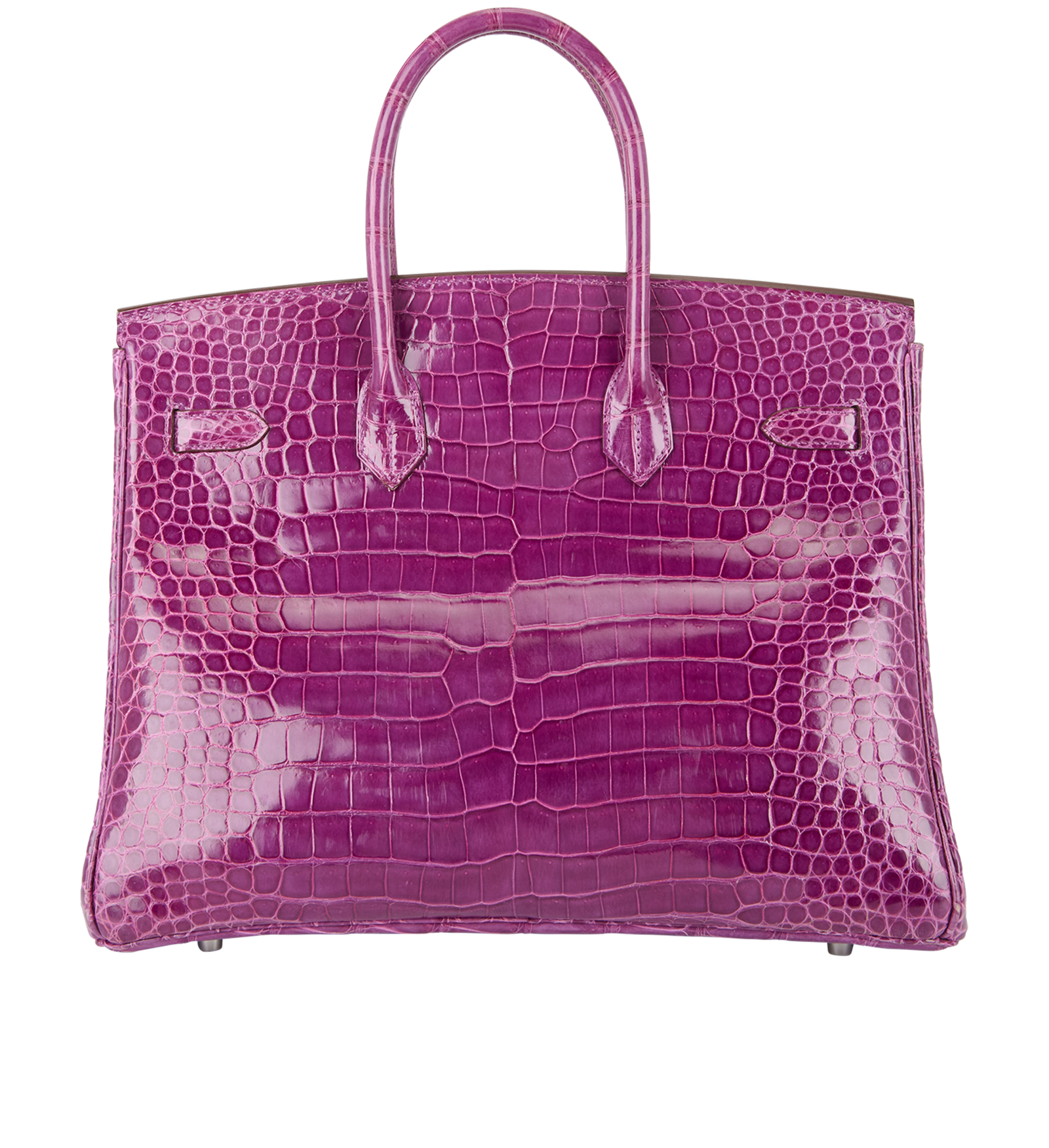 Birkin 35 in Violet Shiny Porosus Crocodile, Hermès Designer