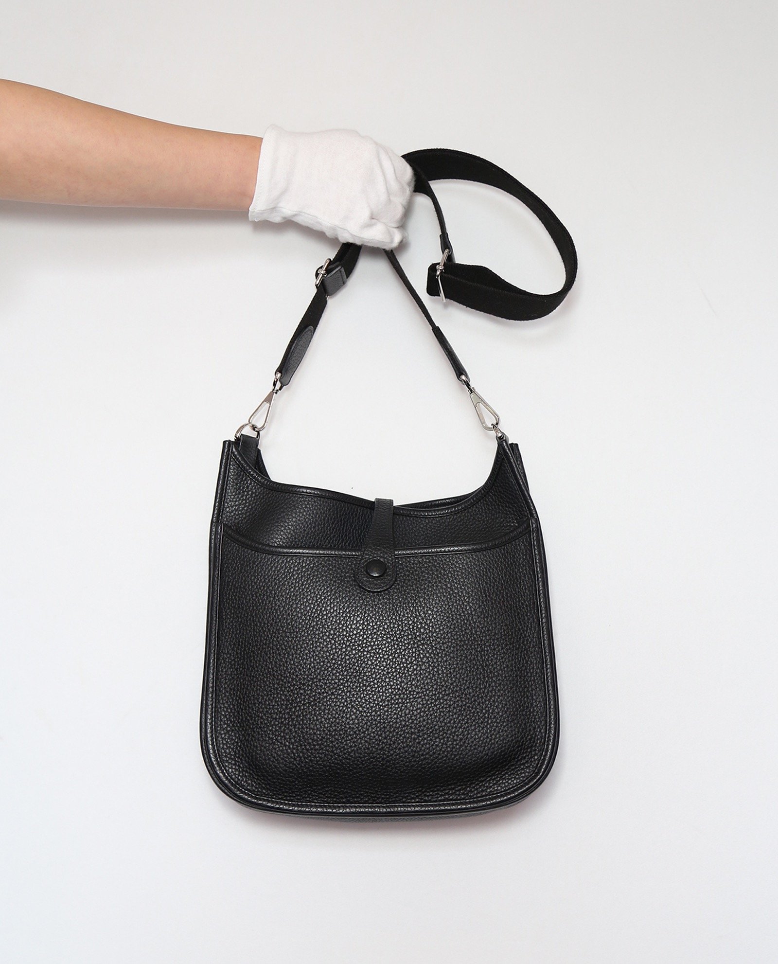 Evelyne III PM Clemence In Black, Hermès Designer Exchange Buy