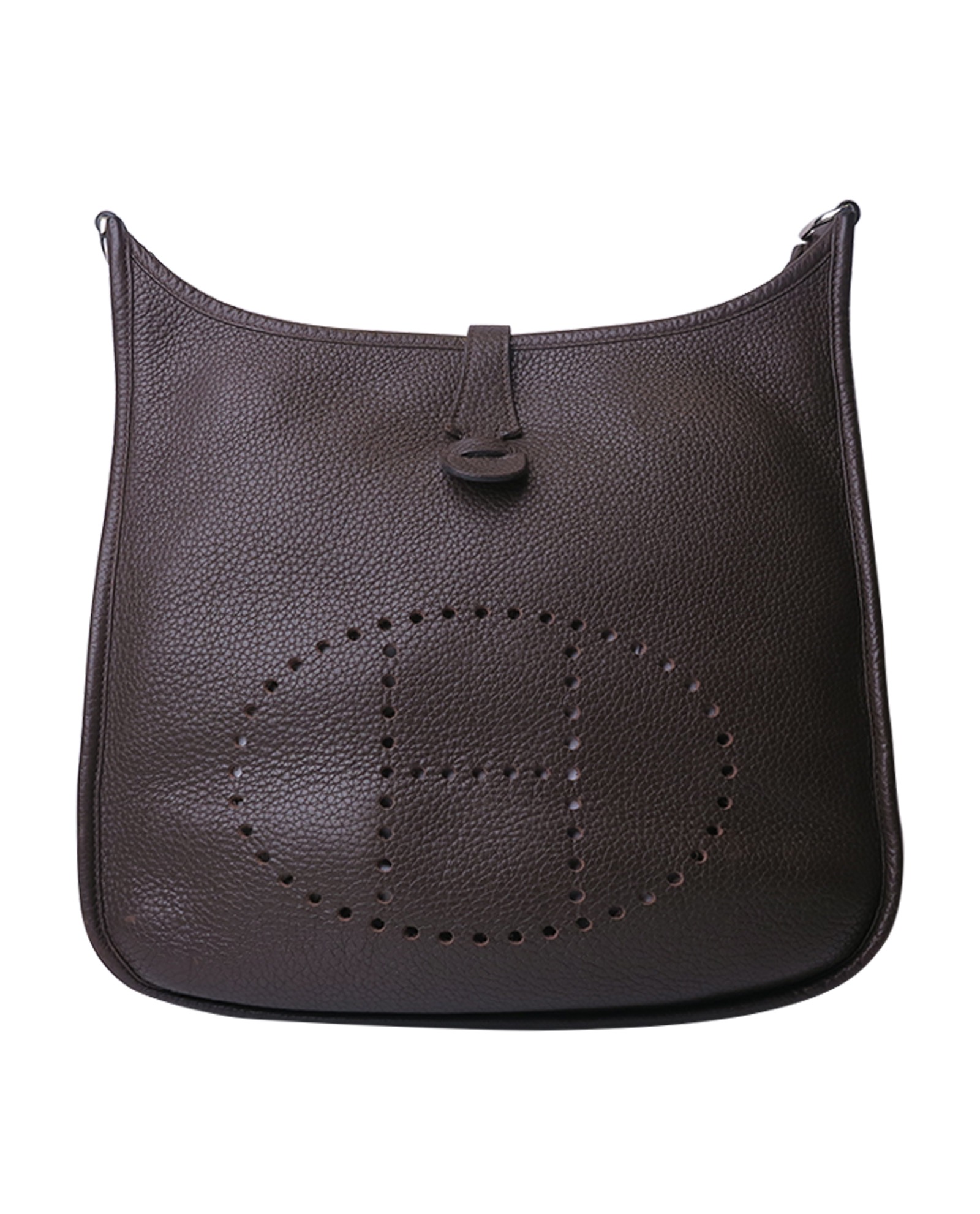 Evelyne 29 Taurillon Clemence in Chocolate, Hermès Designer