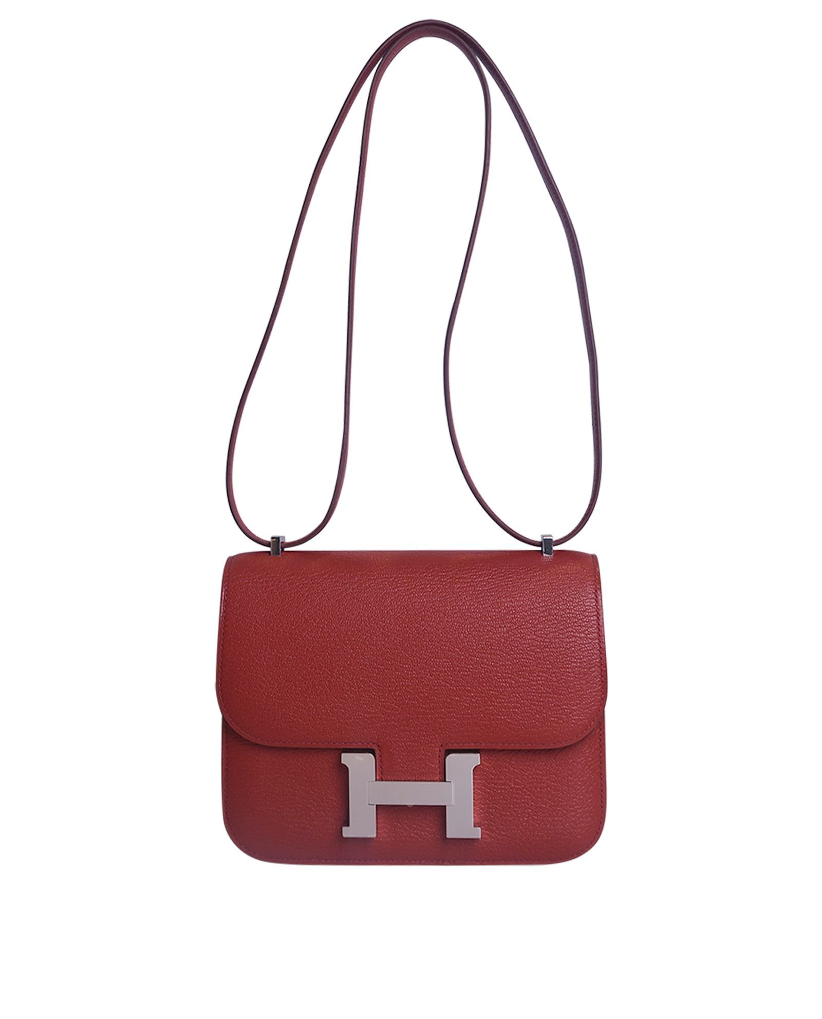 Hermes Constance Elan 25 Bag q5 Rouge Casaque Epsom GHW