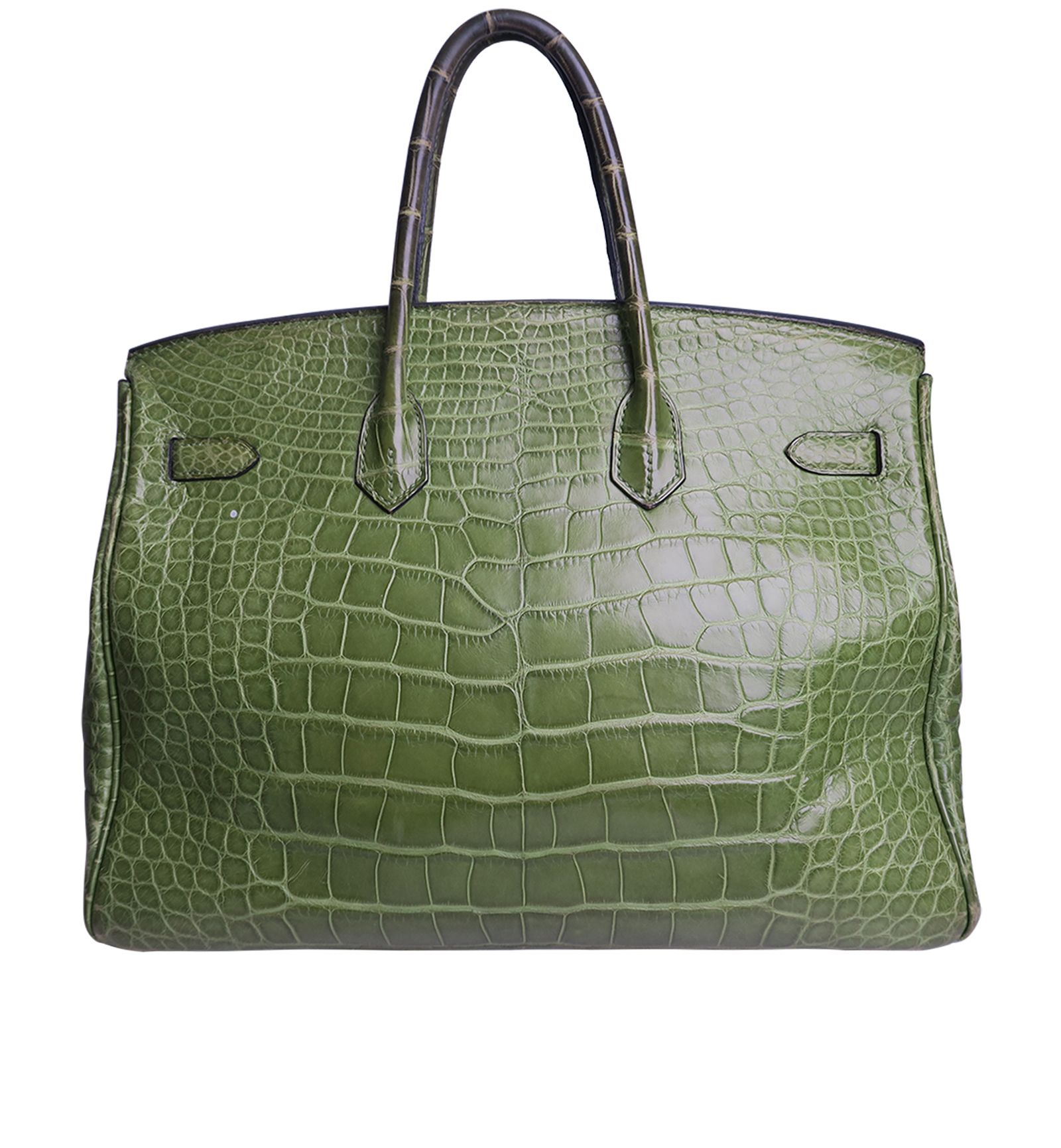 Birkin 35 in Alligator Chartreuse, Hermès Designer Exchange