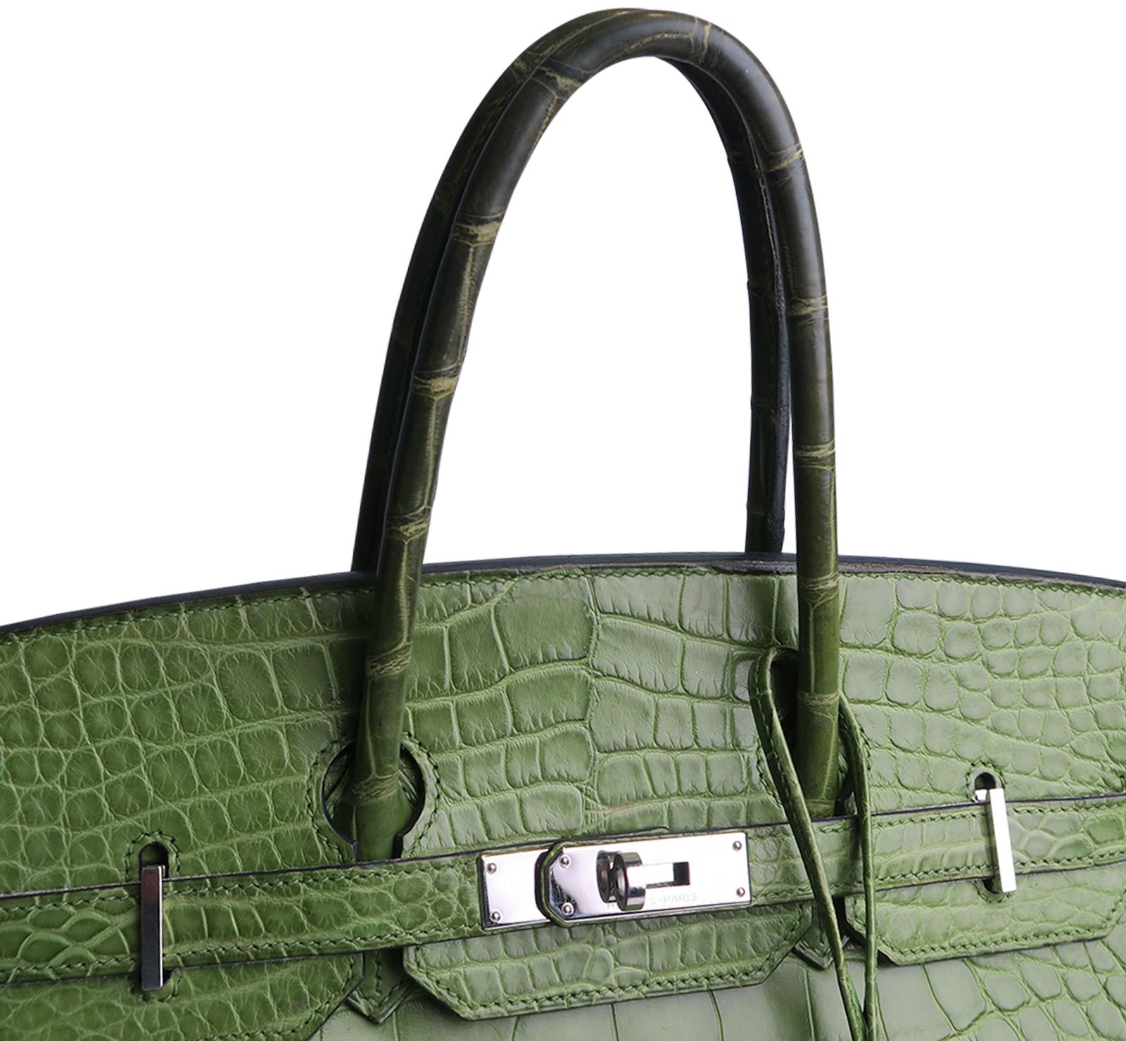 Birkin 35 in Alligator Chartreuse, Hermès Designer Exchange