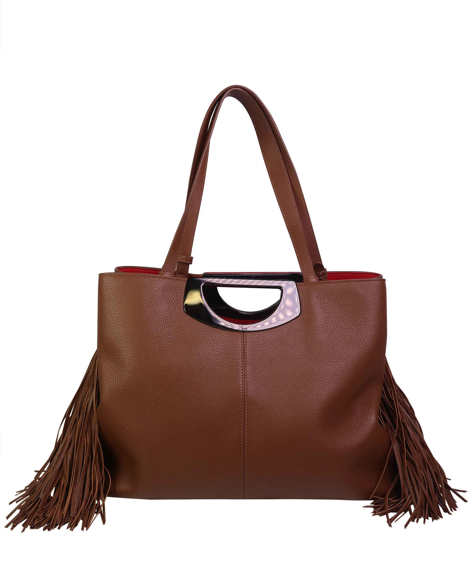 Passage Shopping Fringe Bag, Louboutin Designer Exchange Buy