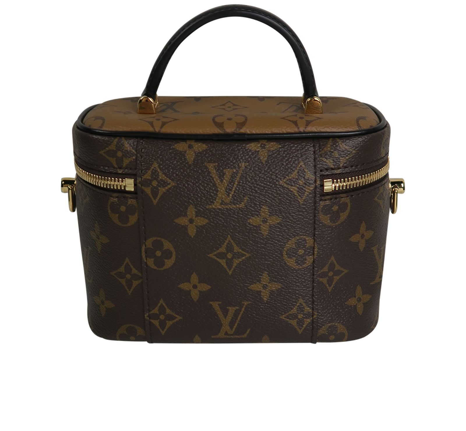 LOUIS VUITTON Vanity PM Monogram Reverse Canvas Crossbody Bag Brown