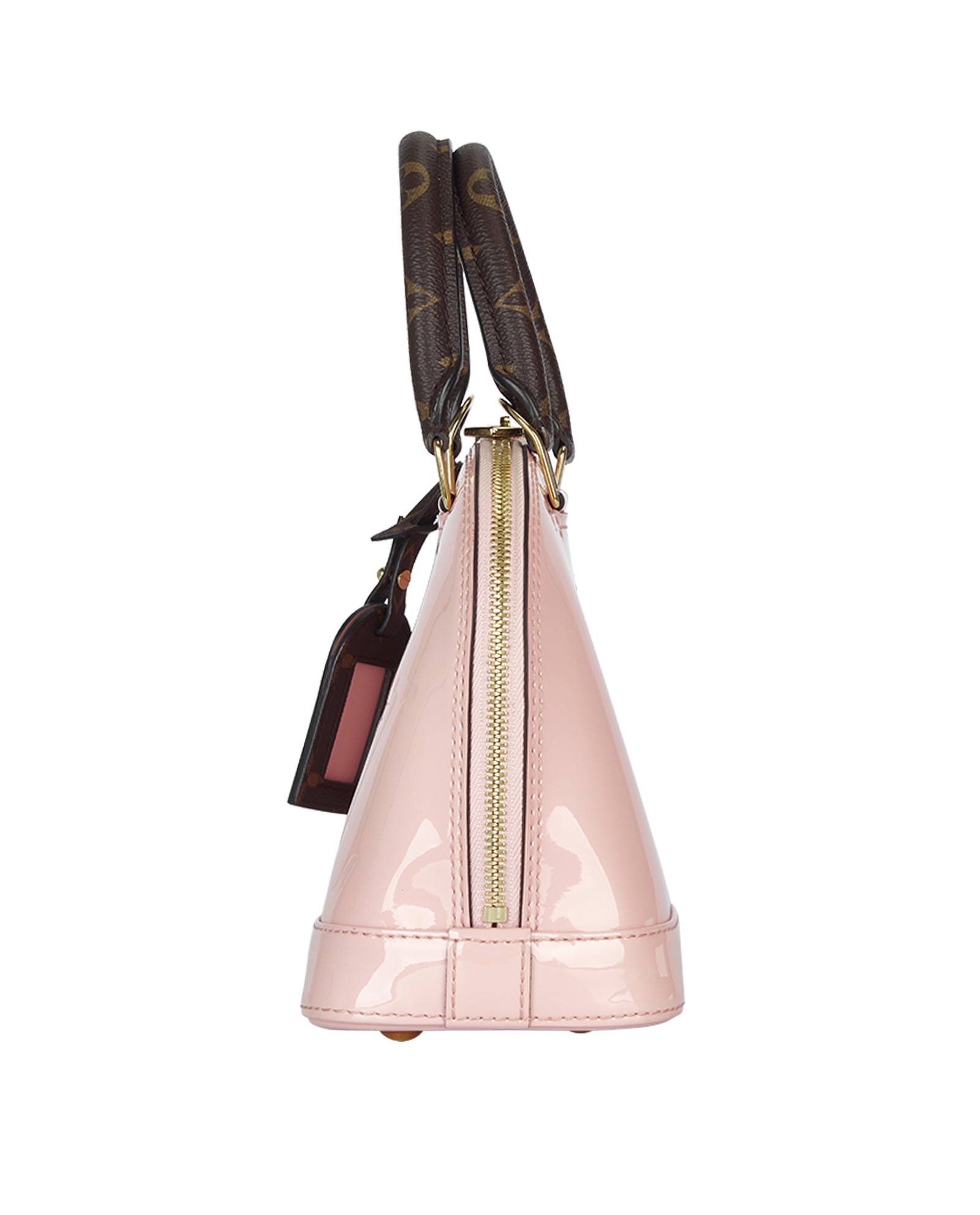 Shop Louis Vuitton 2023-24FW Monogram Plain Bridal Logo Handbags (ALMA BB pink  handbag, M22878) by Mikrie