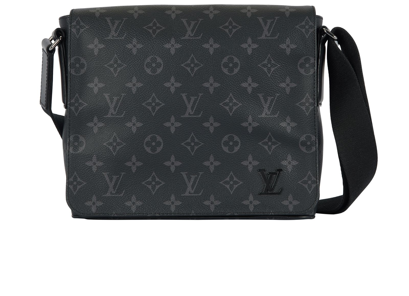 Louis Vuitton Monogram Black Eclipse District PM Messenger Bag