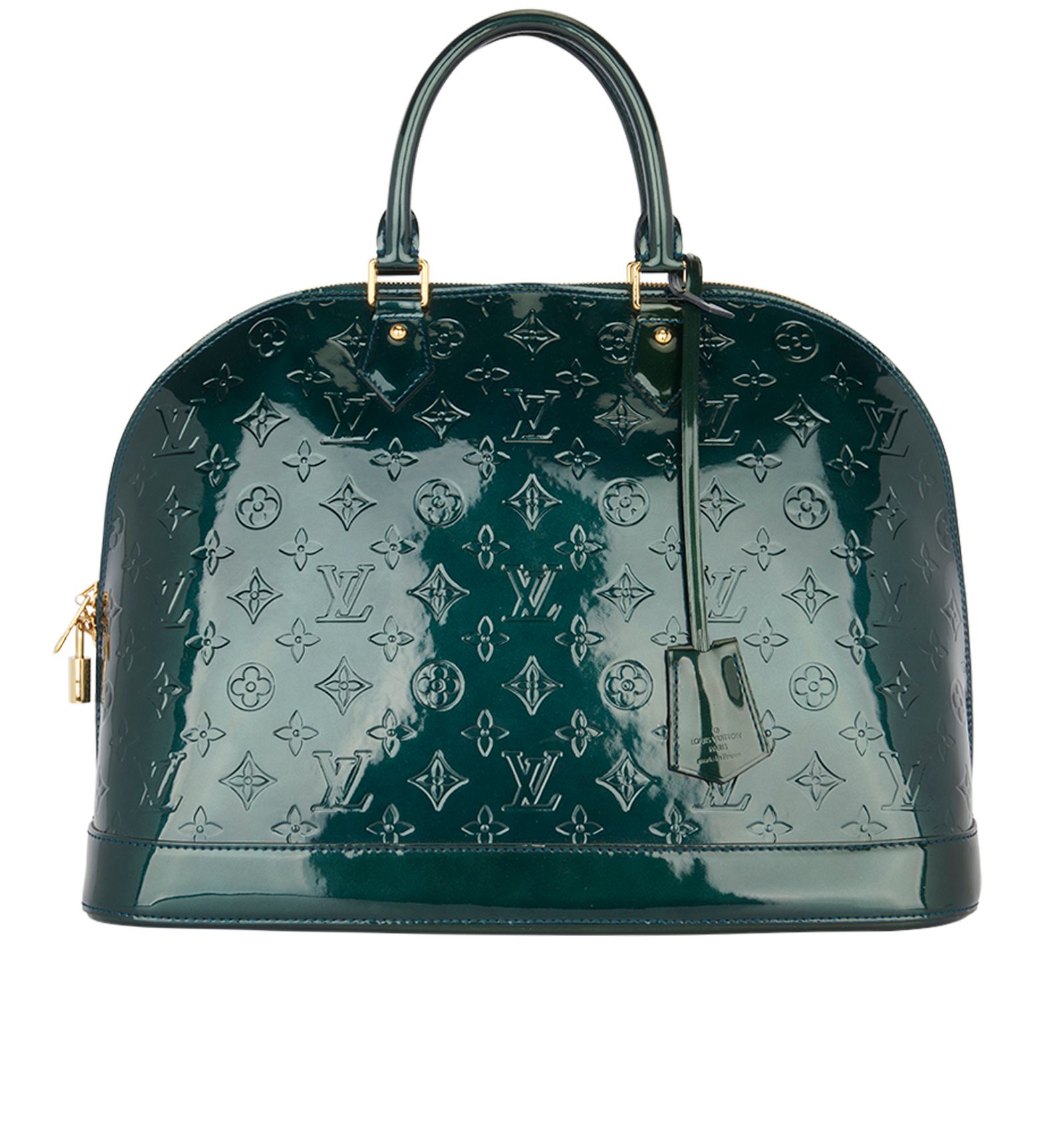 Louis Vuitton, Bags, Authentic Louis Vuitton Alma Vernis Mm Size In  Excellent Condition
