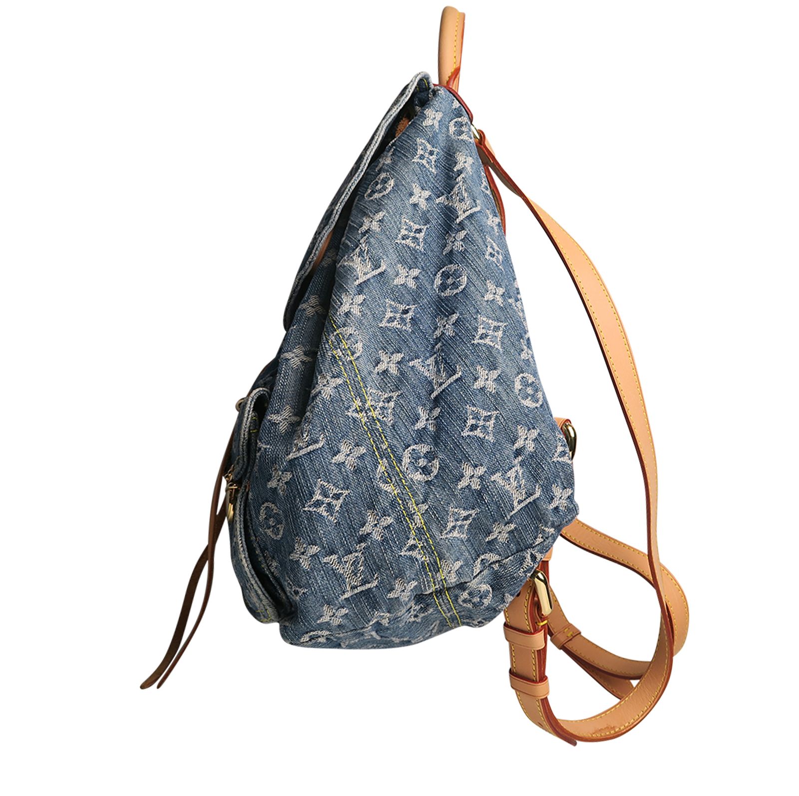 Louis Vuitton Blue Denim Monogram Denim Sac a Dos GM Backpack Bag