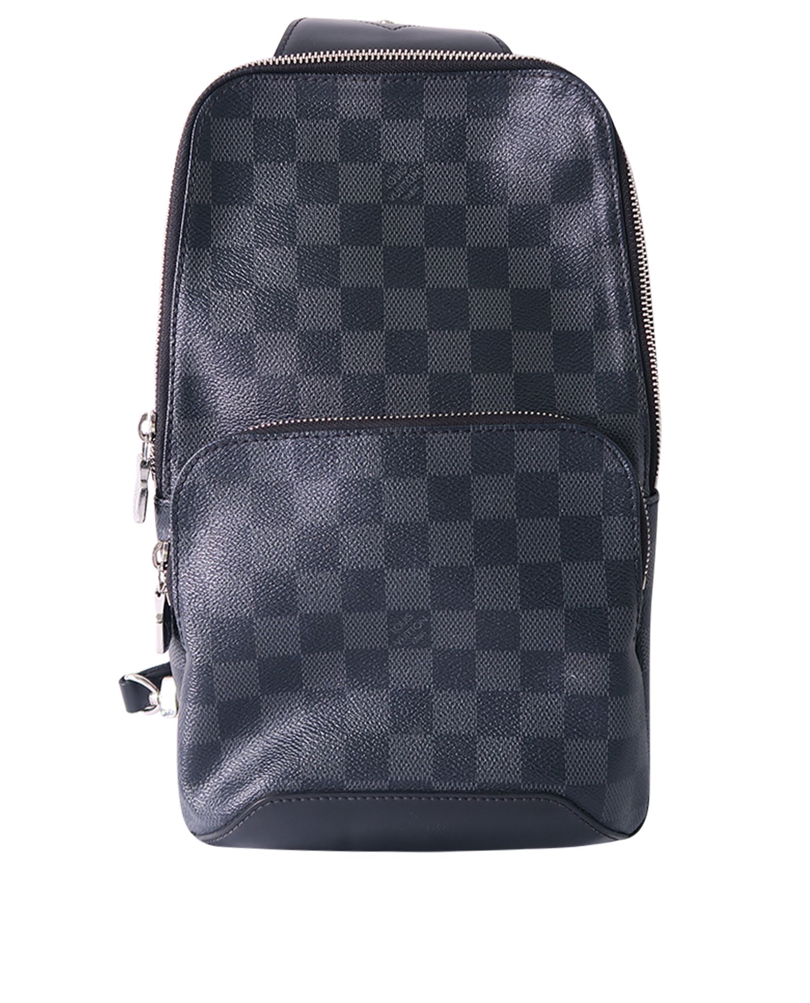 Avenue sling leather backpack Louis Vuitton Black in Leather