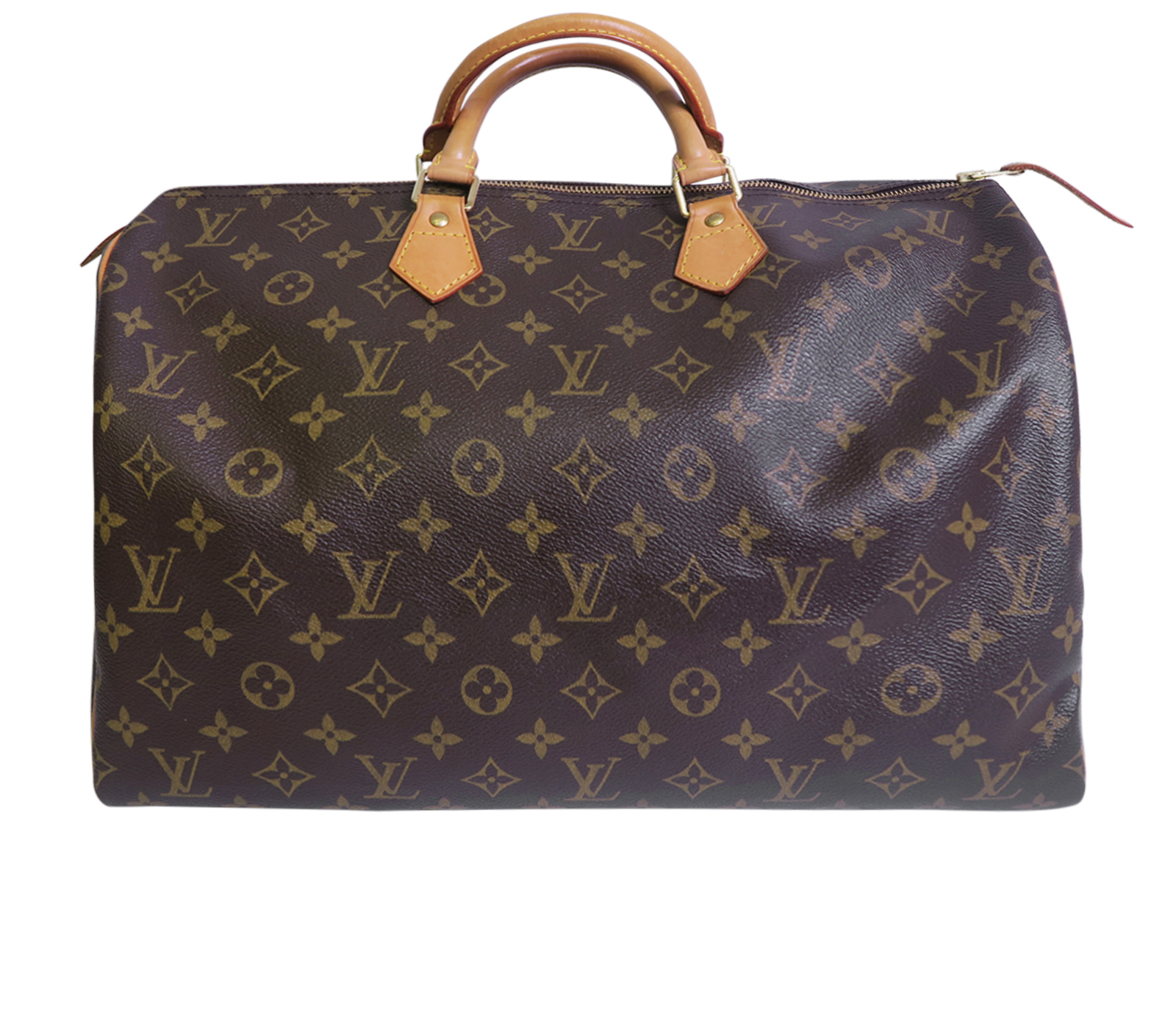 Louis Vuitton Brown, Pattern Print Monogram Speedy 40