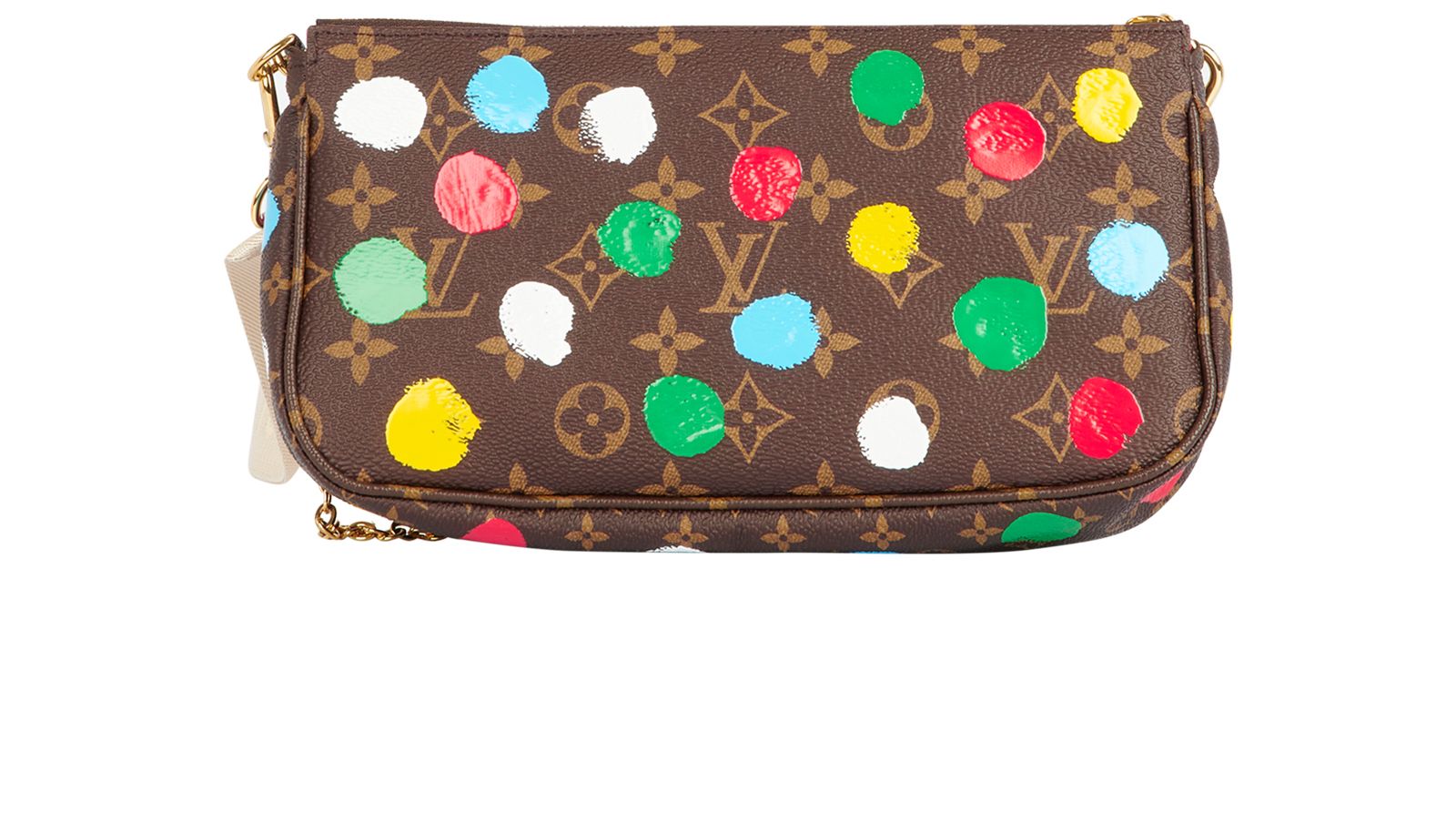 Louis Vuitton x Yayoi Kusama Multi Pochette Accessoires Monogram Multicolor  in Coated Canvas with Gold-tone - US