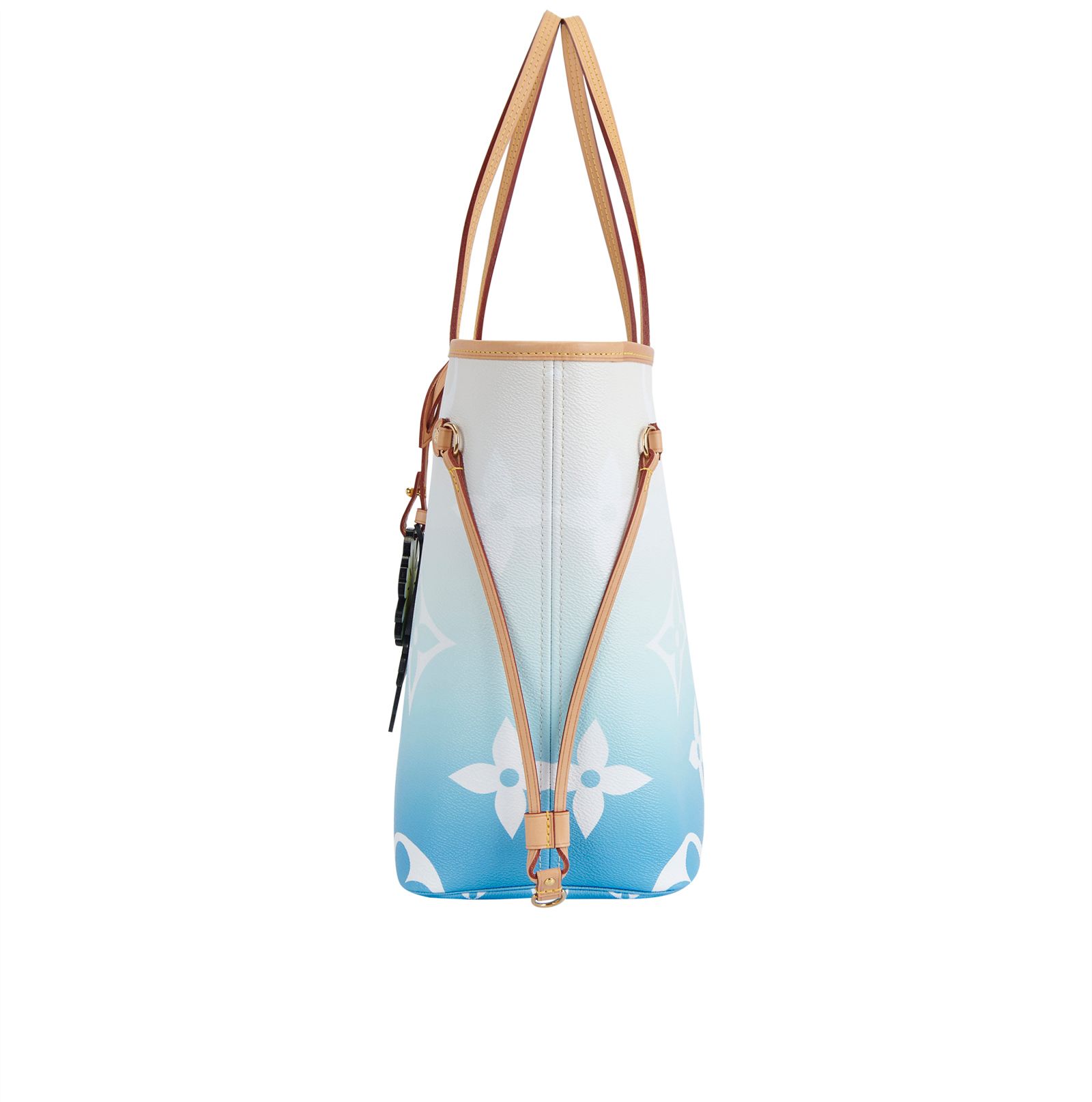 Louis Vuitton NEVERFULL 2023 SS Louis Vuitton Neverfull MM By The Pool Blue  M22979 WithPouch