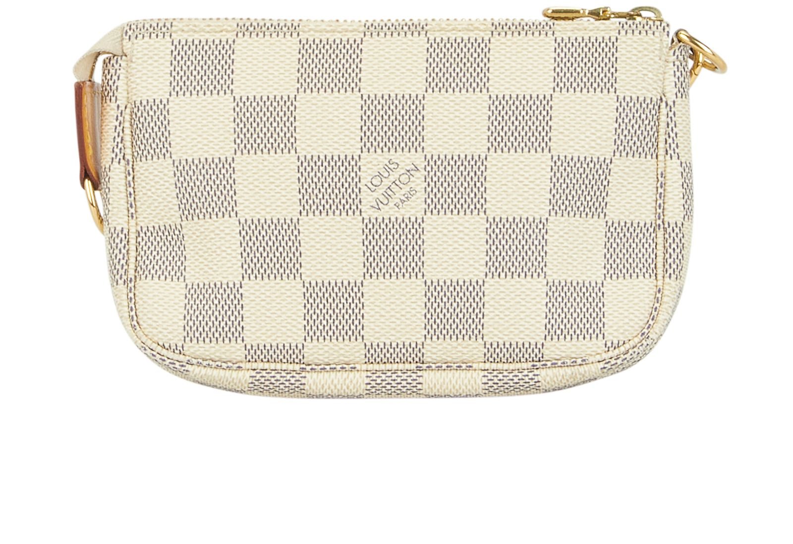 LOUIS VUITTON Damier Azur Mini Pochette Accessoires Pouch N58010