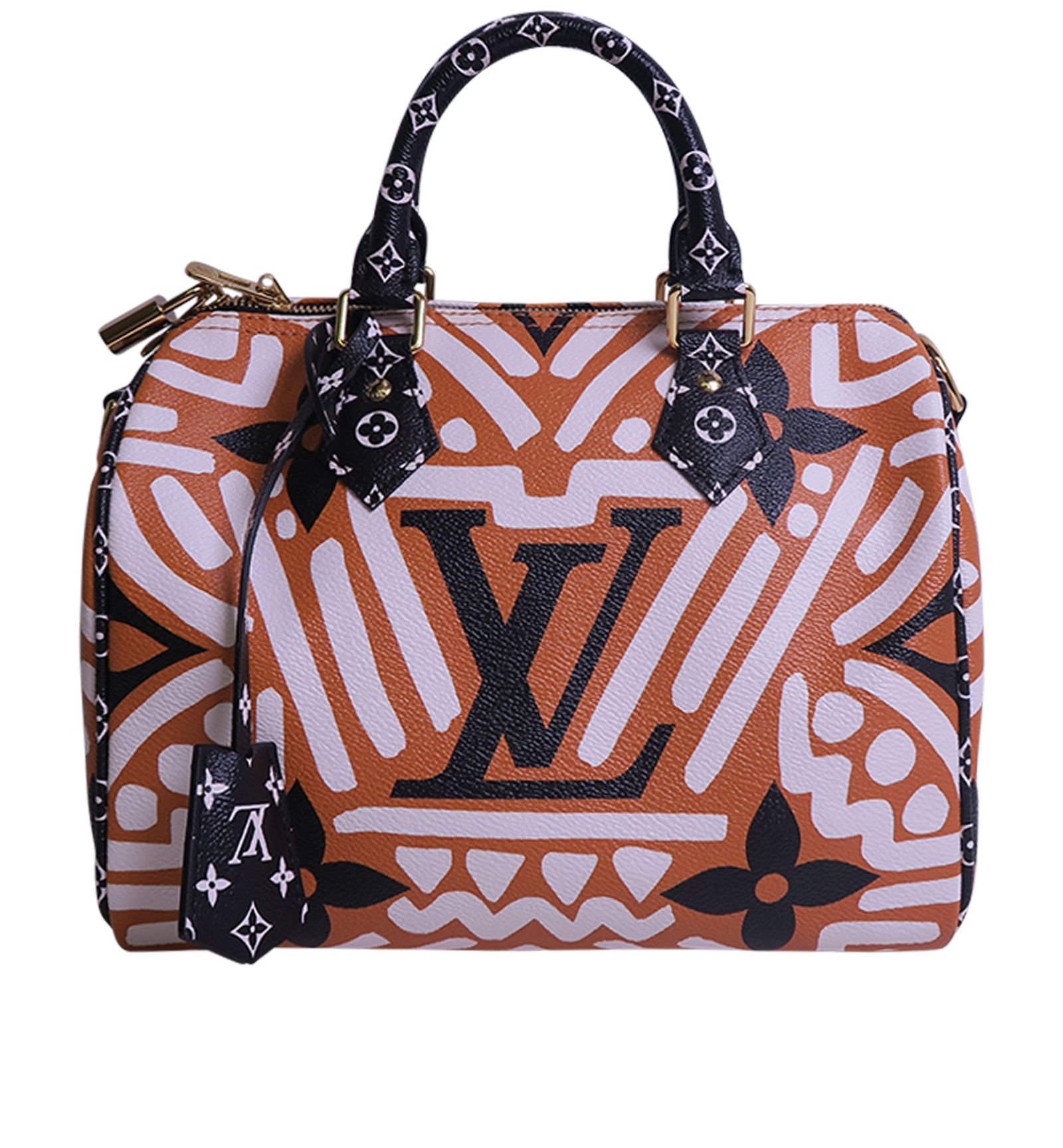 Louis Vuitton Orange Crafty Monogram Speedy 25 – Savonches