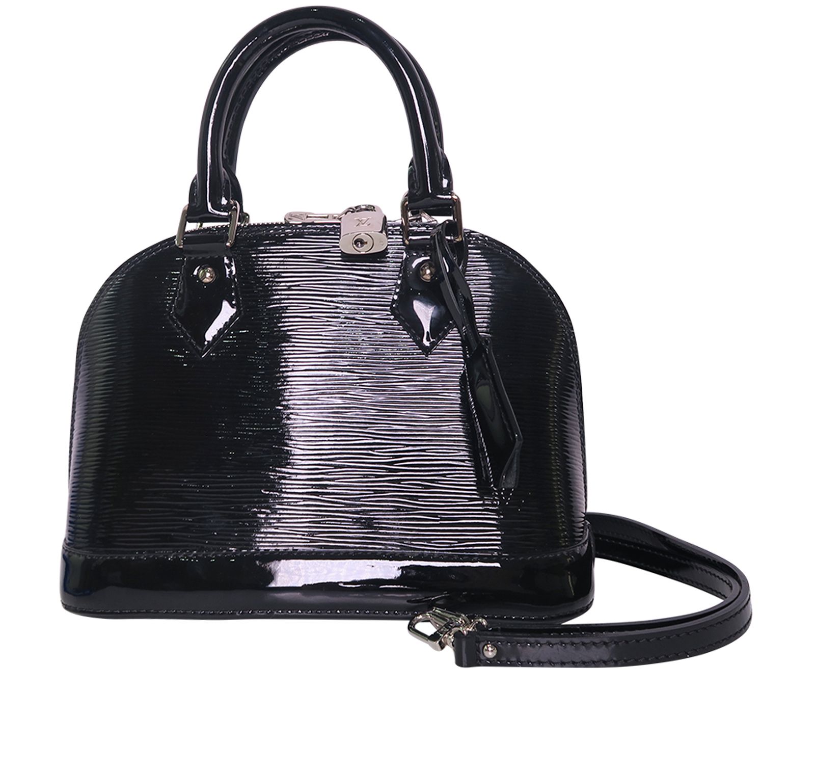 Louis Vuitton - Authenticated Alma Bb Handbag - Patent Leather Black for Women, Very Good Condition