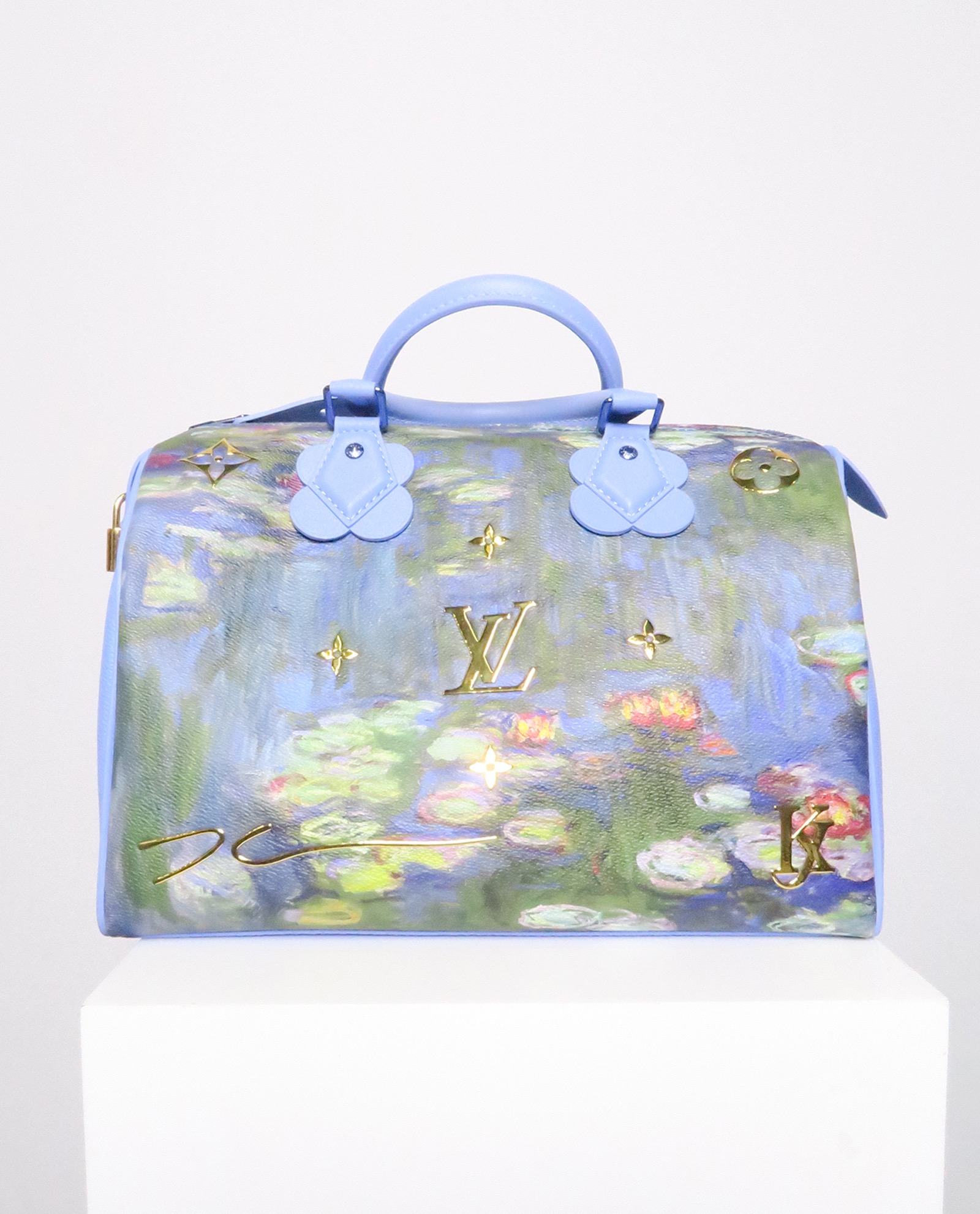 Louis Vuitton Limited Edition Coated Canvas Jeff Koons Monet Water Lilies Speedy  30 Bag - Yoogi's Closet