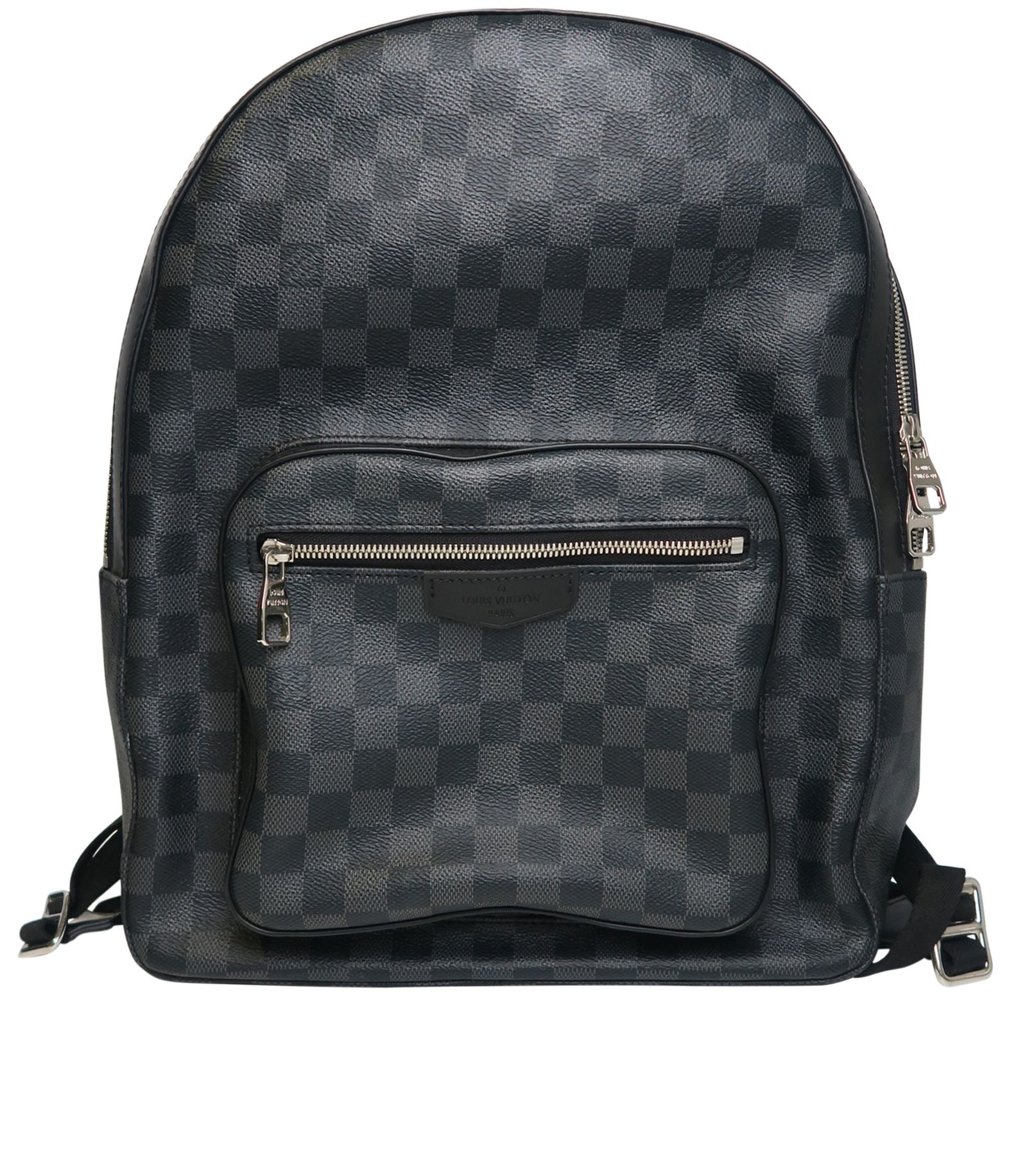 Louis Vuitton Josh Backpack in Damier Graphite. Worn - Depop