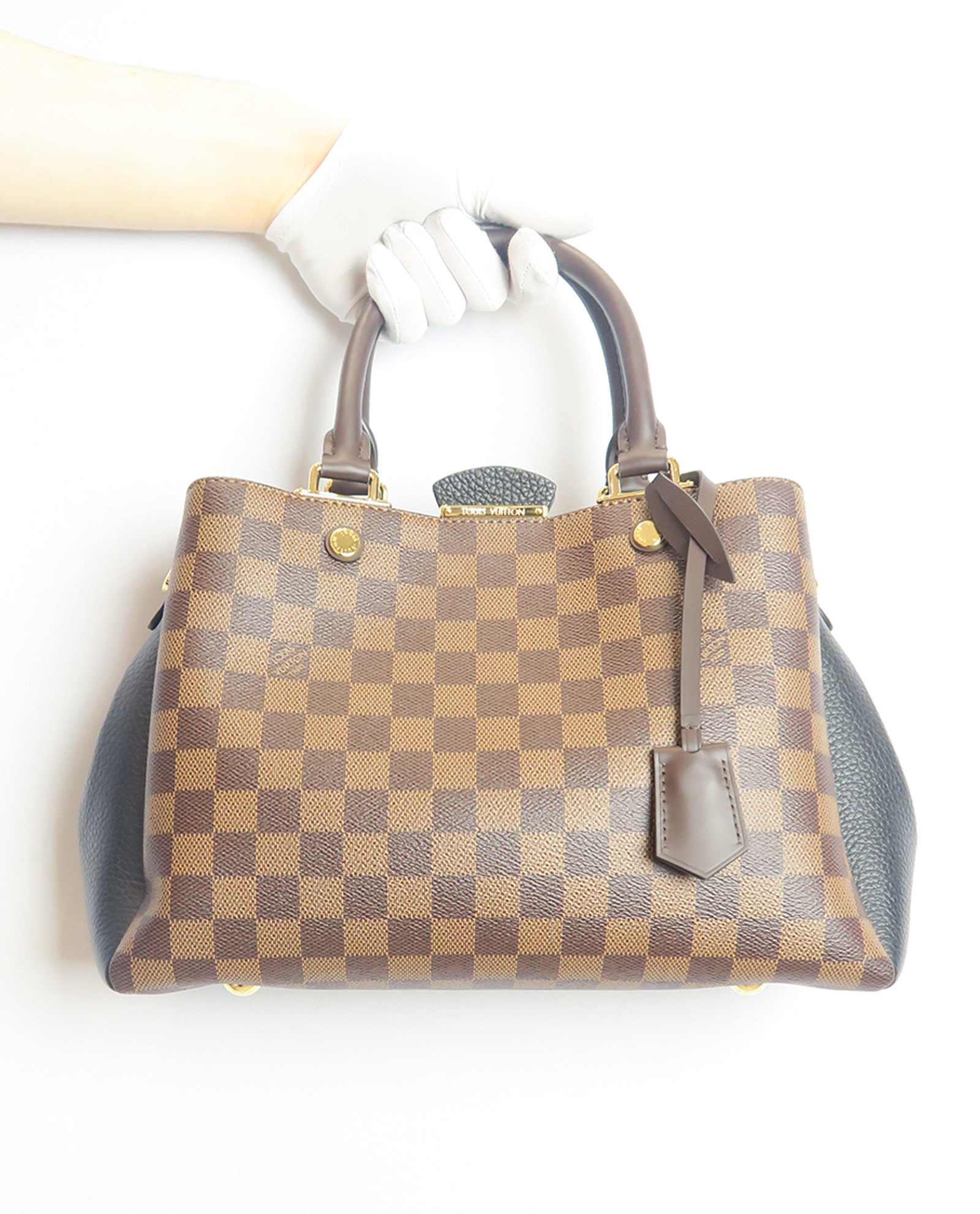 Louis Vuitton Brittany Damier Ebene Shoulder Bag