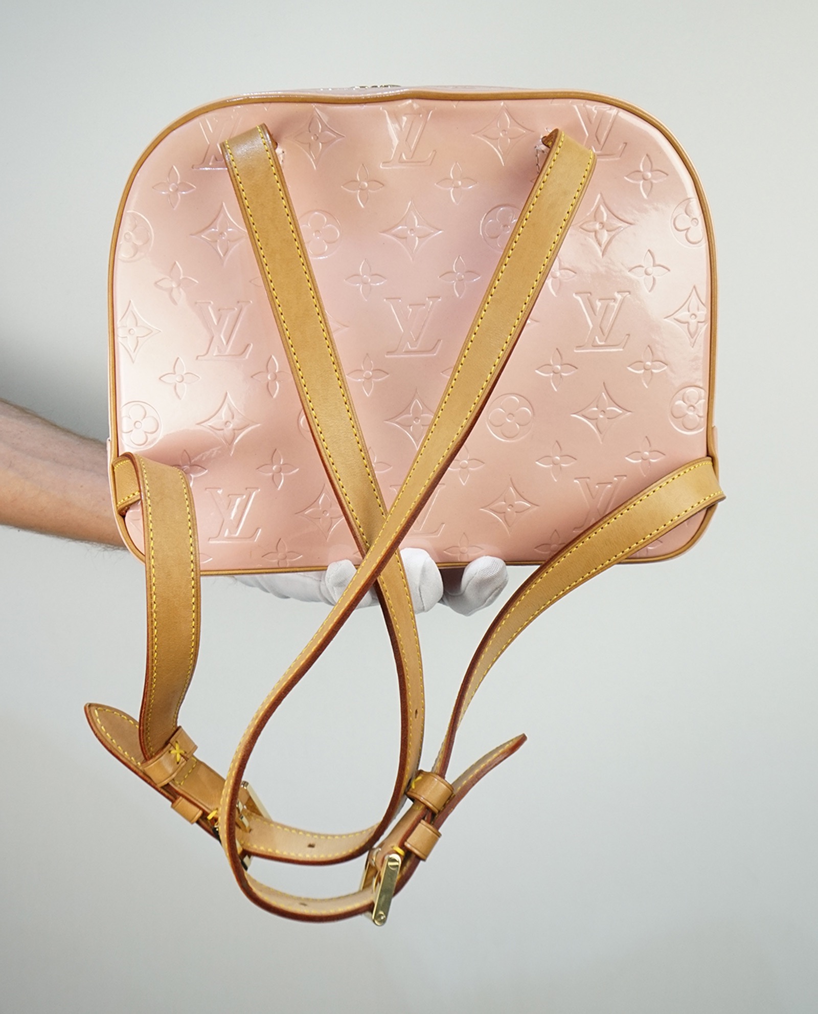 LOUIS VUITTON Vernis Murray Marshmallow Pink Backpack Ｍ91039 LV Auth gt2324  Patent leather ref.533228 - Joli Closet