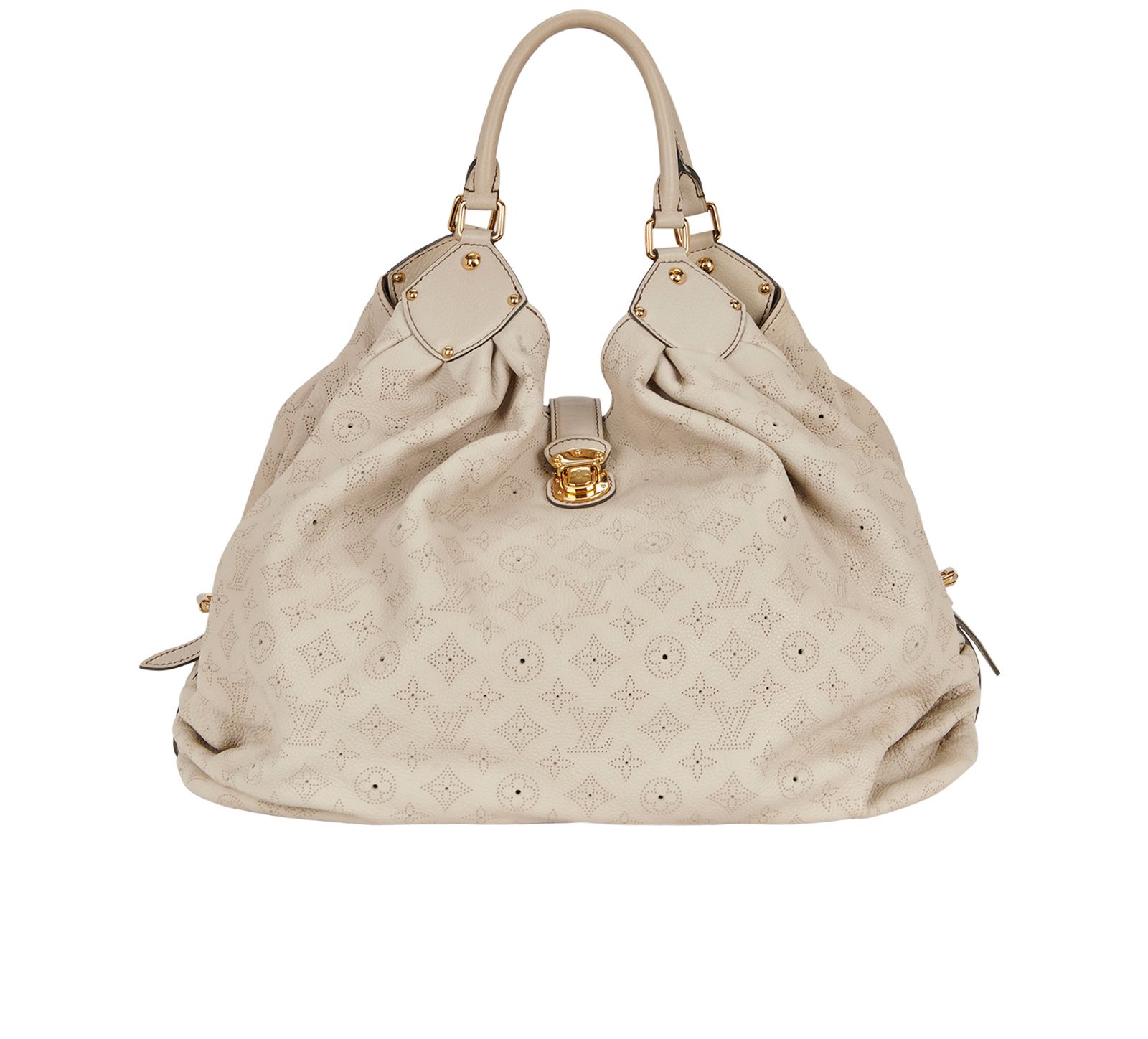 Louis Vuitton Xlg Cream Mahina Shoulder Bag