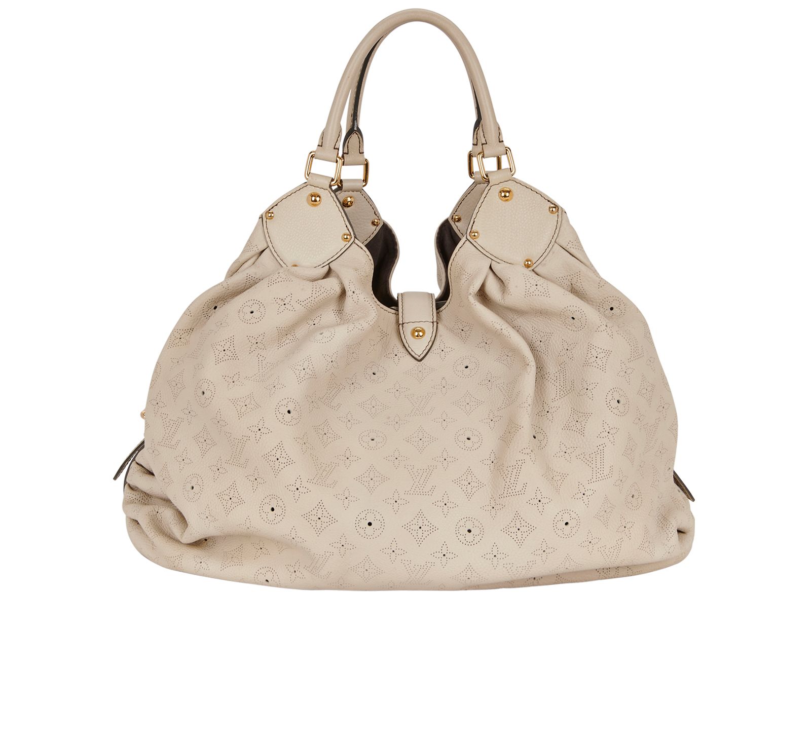 Louis Vuitton Xlg Cream Mahina Shoulder Bag